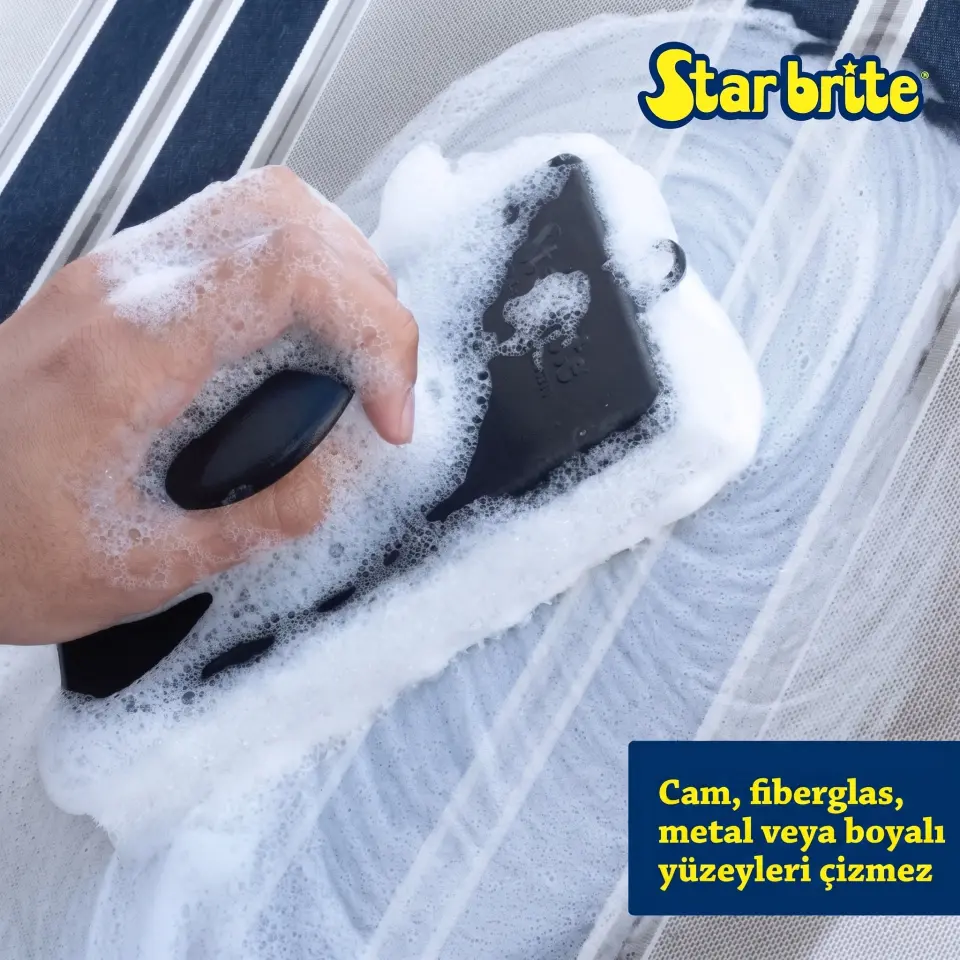 Starbrite® - Yumuşak Ovma Pedi (Hassas Yüzeyler İçin): Çizmeyen Güvenli Temizlik, Profesyonel Ergonomi!