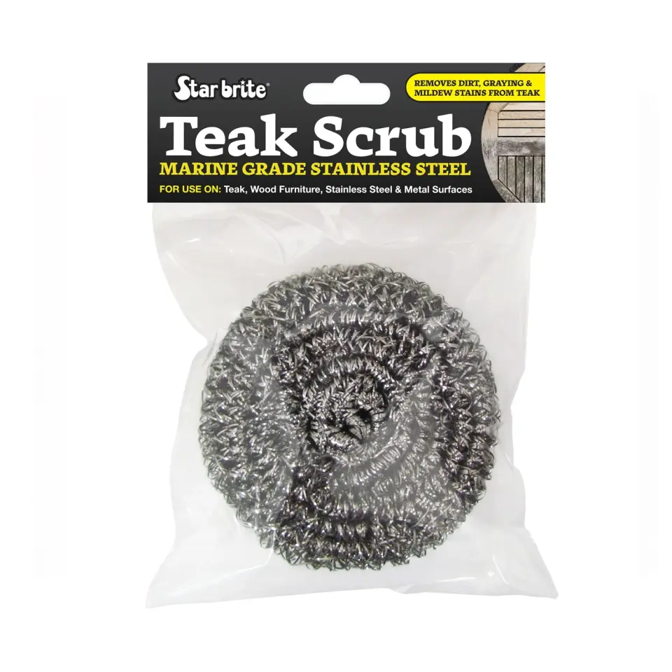 Starbrite® - Tik Ovma Teli ''Magic Scrub'' (Paslanmaz Çelik): Tik Ahşaplardaki İnatçı Kir ve Küflere Karşı Profesyonel Çözüm!