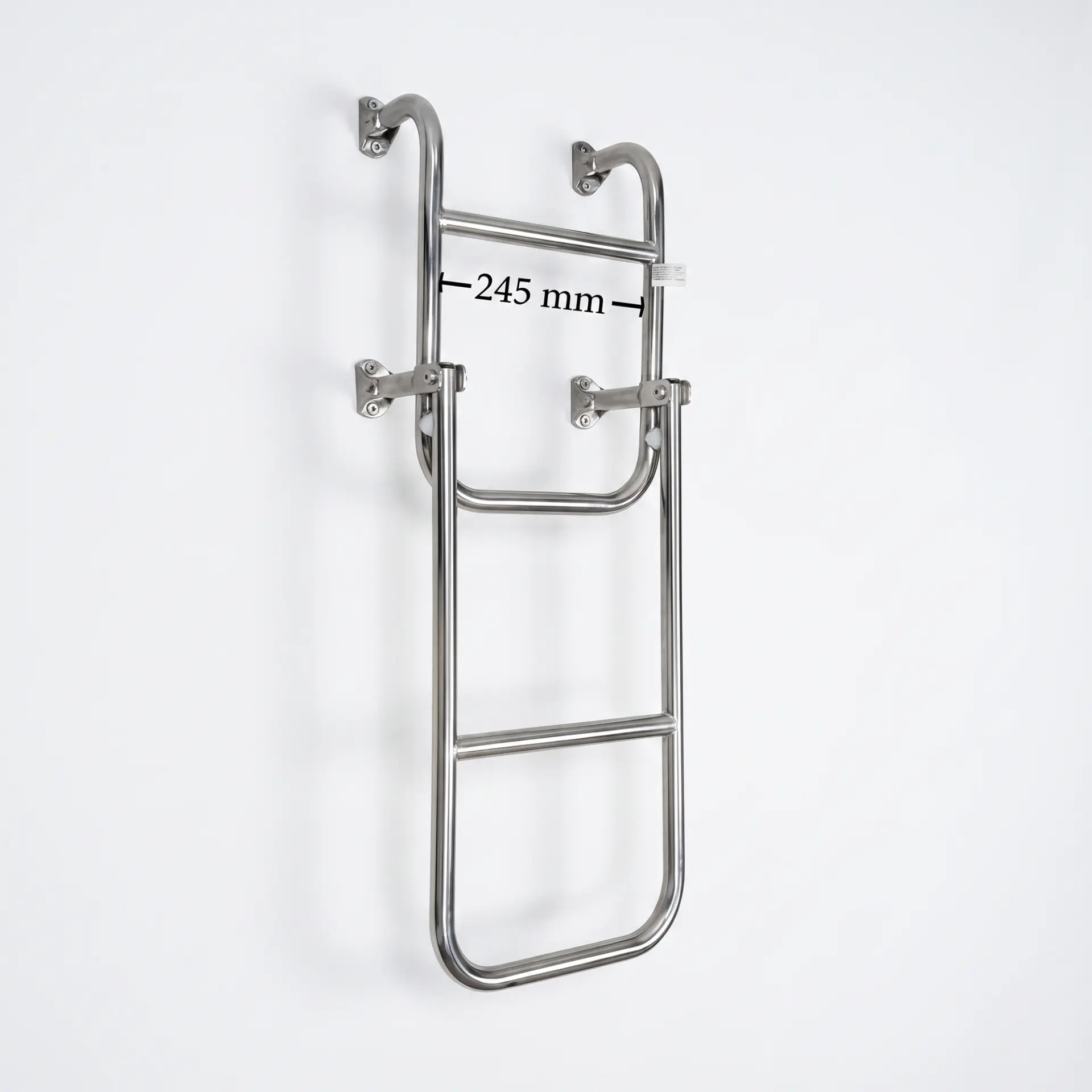 Sealux Katlanabilir Paslanmaz Tekne Merdiveni (2+2 Basamaklı) En: 24.5 cm Boy: 85 cm