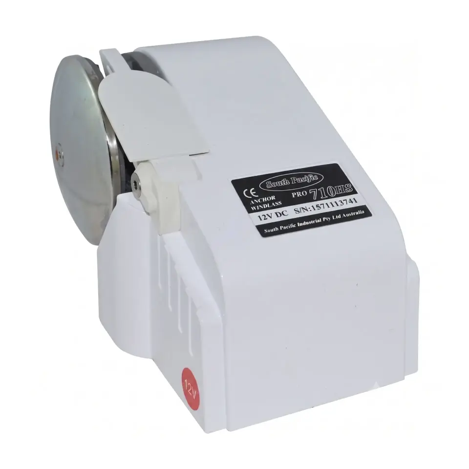 South Pacific 710HS - 12V Irgat 6mm Krom Kavelata - Küçük Tekneler İçin Dev Güç ve Paslanmaz Şıklık