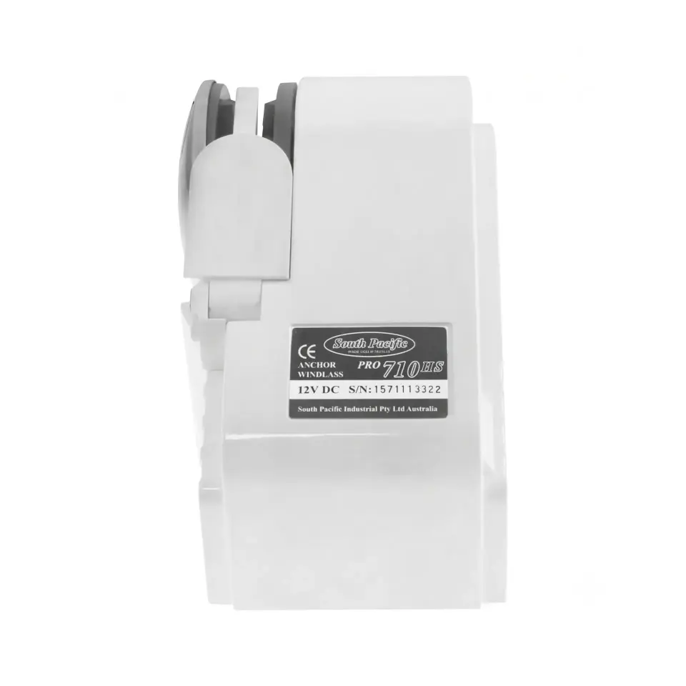 South Pacific 710HS - 12V Irgat 6mm Krom Kavelata - Küçük Tekneler İçin Dev Güç ve Paslanmaz Şıklık