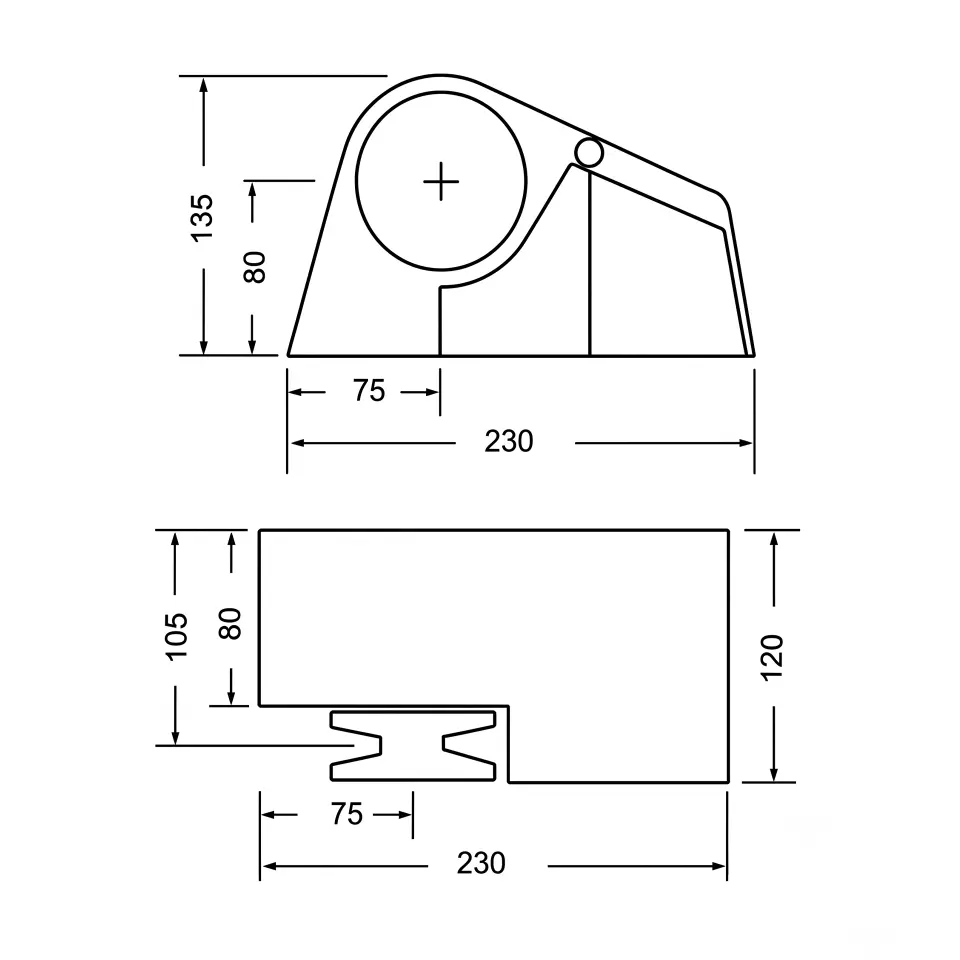 South Pacific 710HS - 12V Irgat 6mm Krom Kavelata - Küçük Tekneler İçin Dev Güç ve Paslanmaz Şıklık