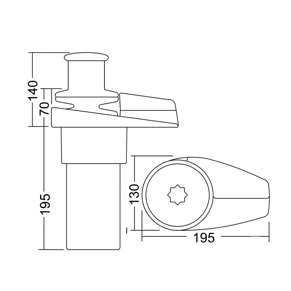 South Pacific VA600C - 12V Dik Irgat 6mm Tamburlu (Halat Fenerli) Alüminyum Gövdeli - Krom Şıklığı ve Güçlü Performans