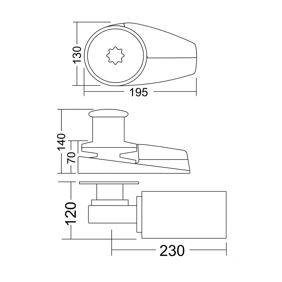 South Pacific WA1100C - 12V Yatık Motorlu Dik Irgat 6mm Tamburlu (Halat Fenerli) Alüminyum Gövdeli - Pratiklik ve Gücün Mükemmel Uyumu