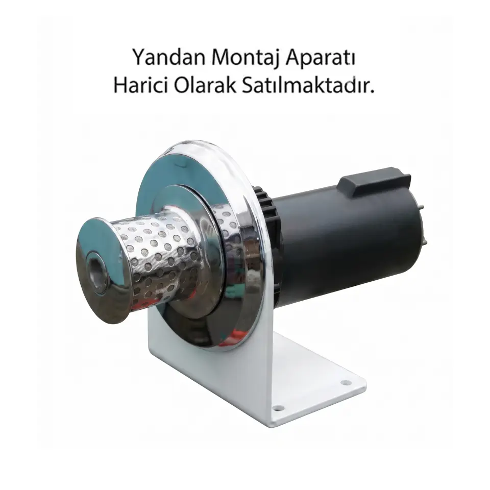 South Pacific EC1000S - 12V Elektrikli Dik (Yandan Montaj) Vinç 6-14mm Krom Gövdeli - Teknede Güç ve Estetiğin Buluştuğu Nokta