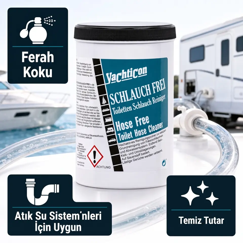 Yachticon - Hose Free Hortum Temizleme Tozu (1 Kg): Pis Su ve Hortum Tıkanıklıklarına, Kötü Kokulara Son!
