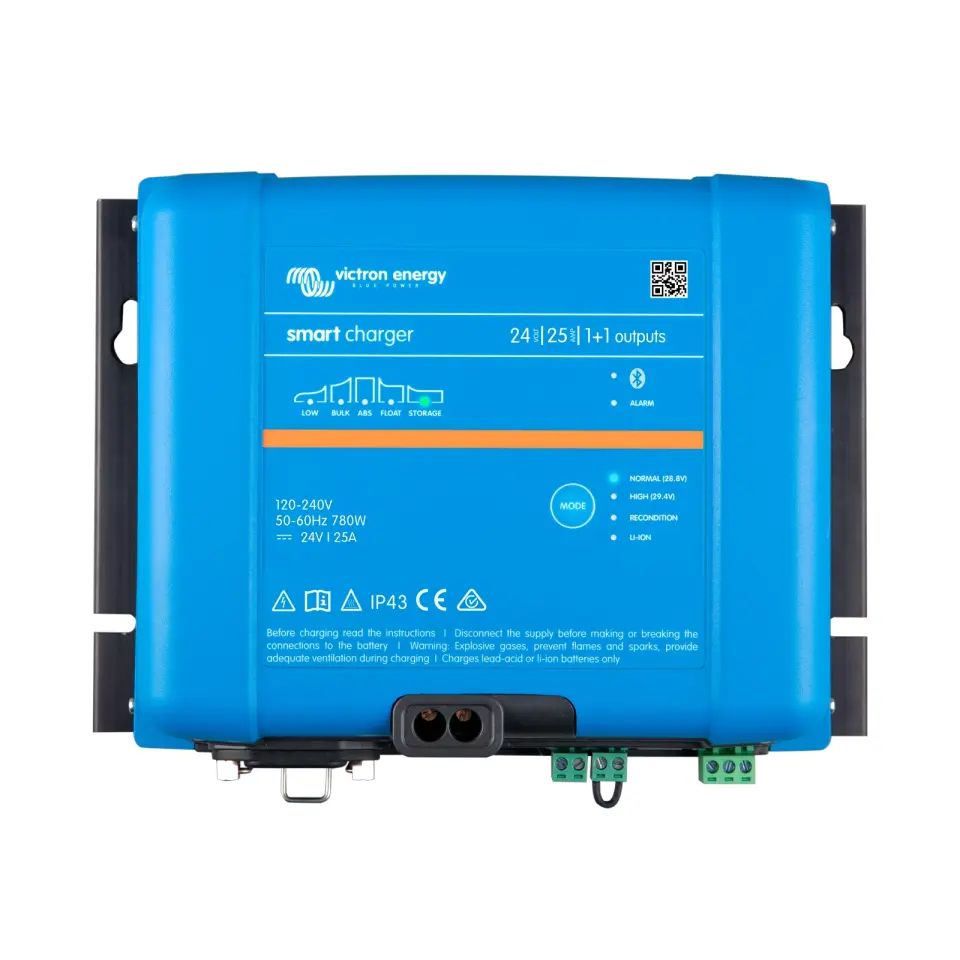 Victron Energy - Phoenix Smart IP43 24/25 (1+1) Şarj Cihazı: Çift Akü Yönetimi, 6 Aşamalı Akıllı Şartlar ve Bluetooth Kontrolü!