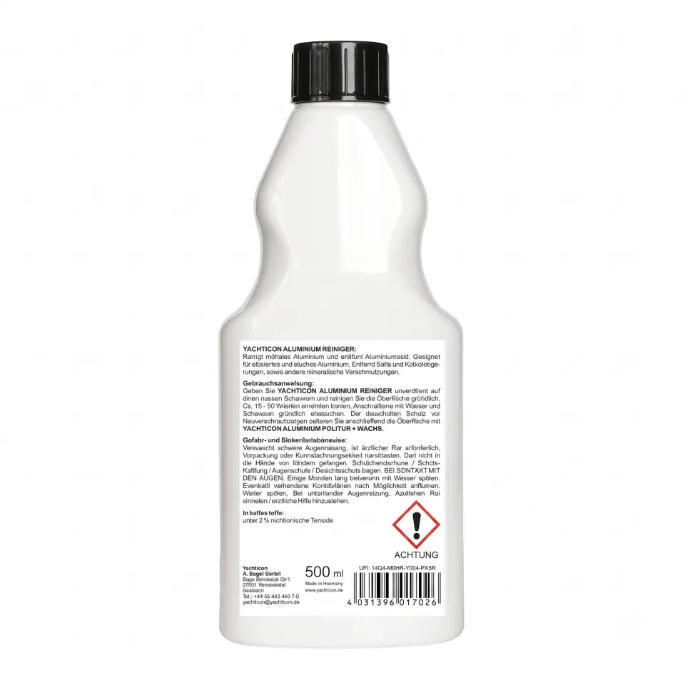 Yachticon - Alüminyum Temizleyici (500 ml) - Direklerinizde ve Metal Aksamlarınızda Oksidasyona Son!