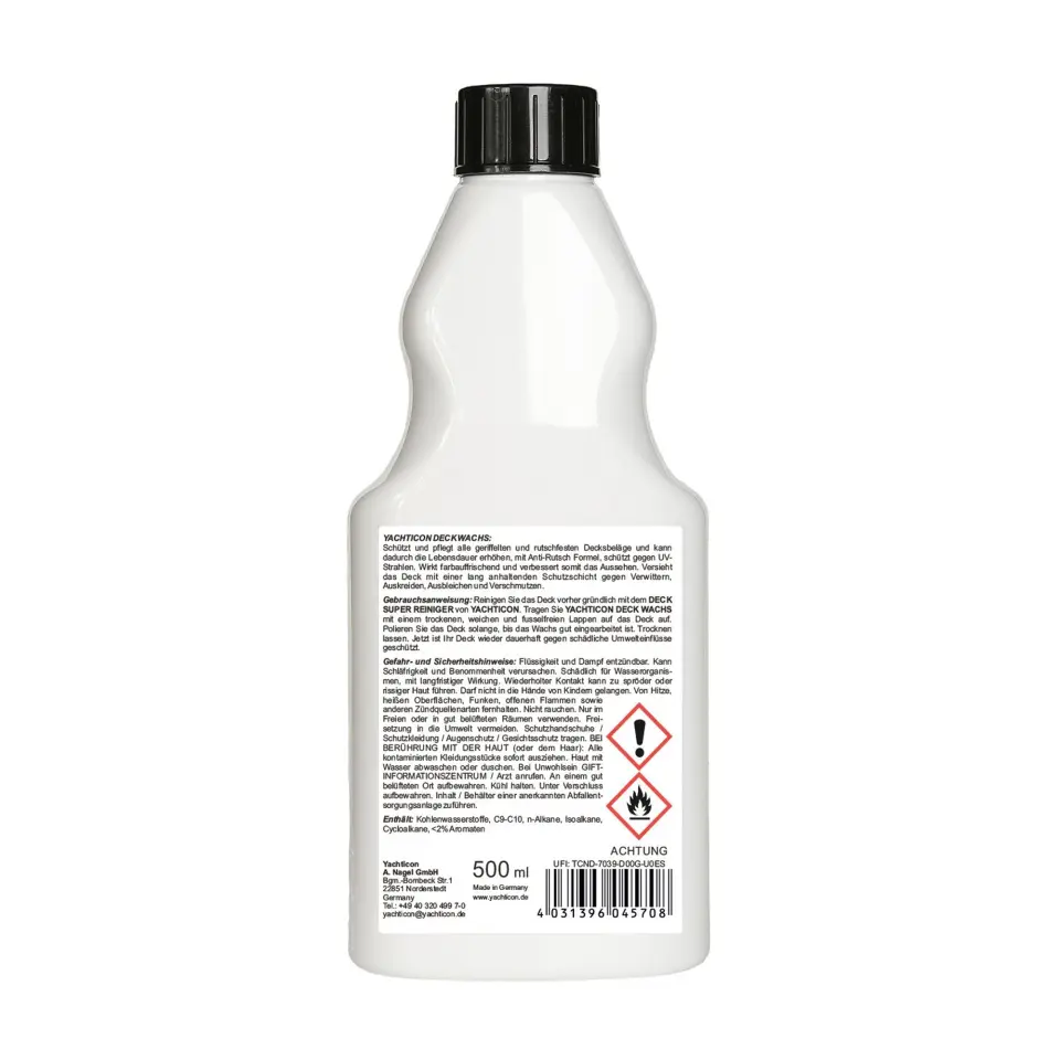 Yachticon - Güverte Koruyucu Cila (500ml): Kaymaz Yüzeyler İçin Güvenli Parlaklık ve UV Kalkanı