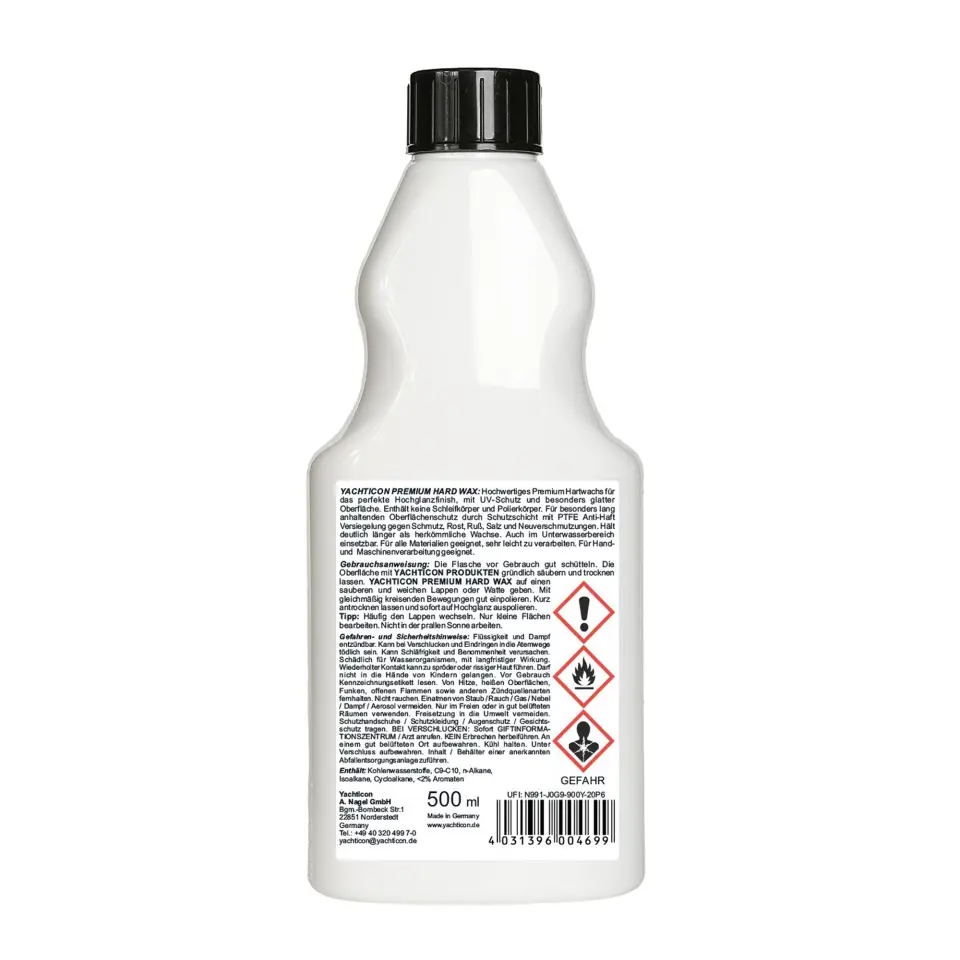 Yachticon - Premium Hard Wax Yüzey Koruyucu (500ml): Teflon Teknolojisiyle Kusursuz Parlaklık ve Zırh Gibi Koruma
