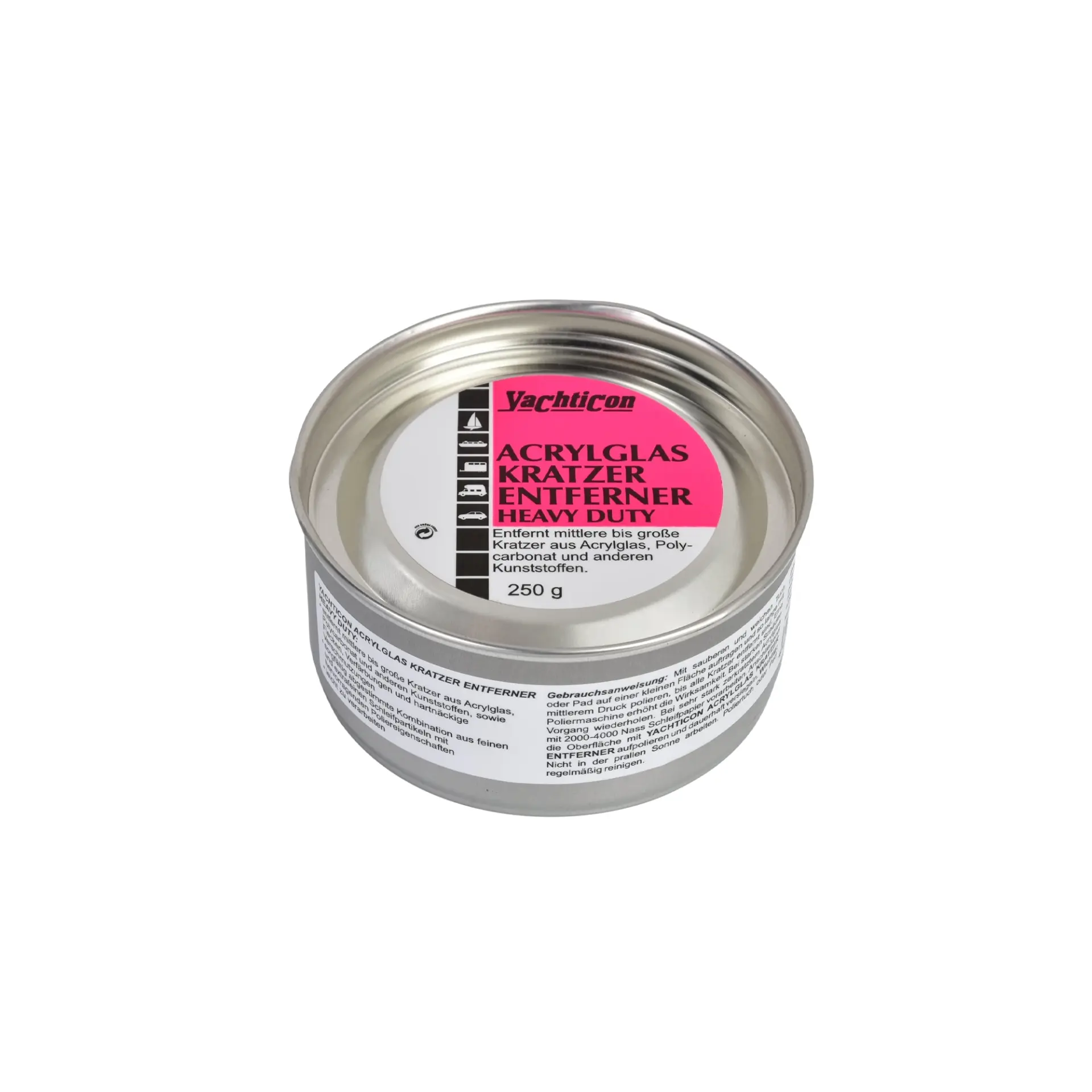 Yachticon - Akrilik Cam, Polikarbonat ve Plastik Çizik Giderici Temizleyici (250Gr)