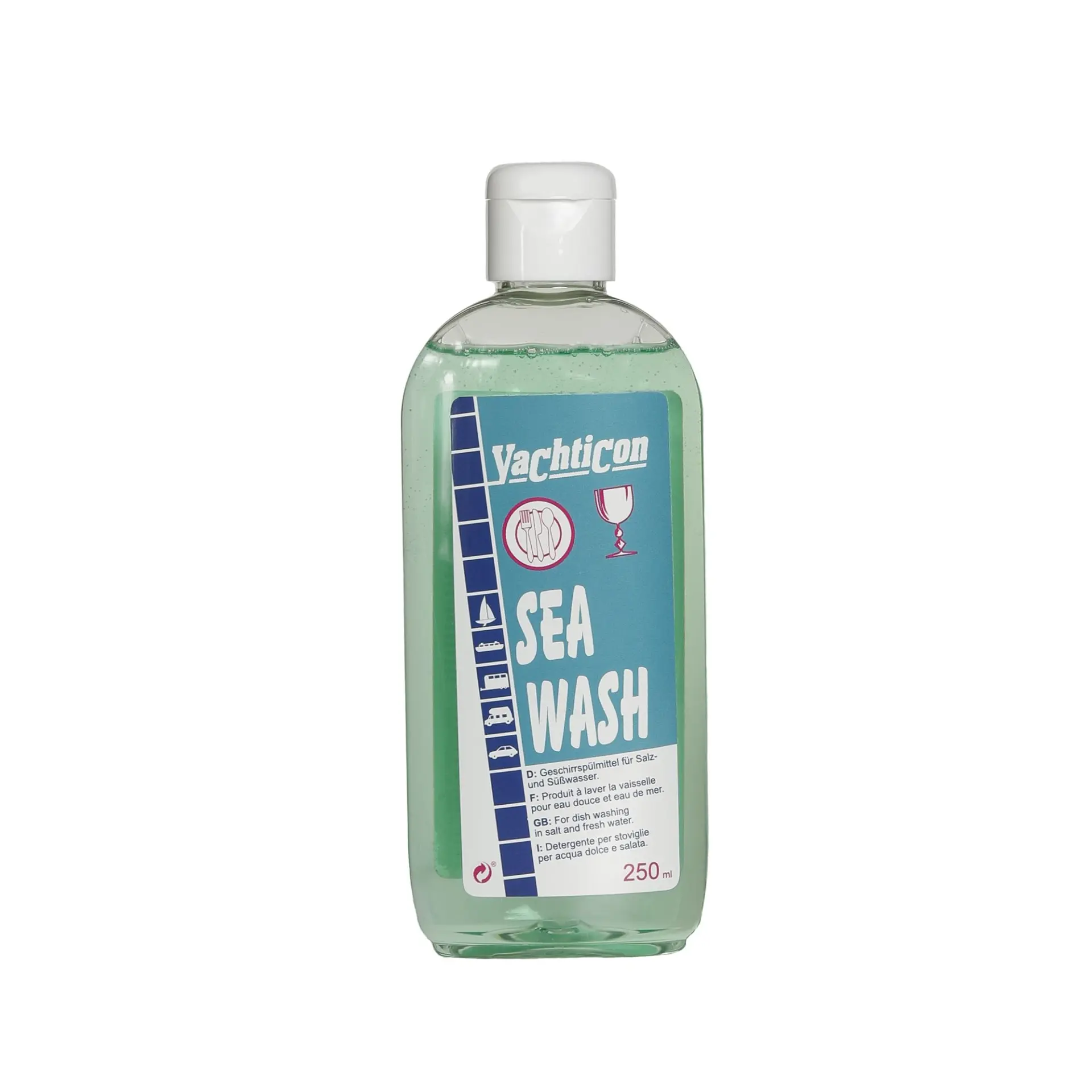 Yachticon - Sea Wash Marin Bulaşık Deterjanı (250 ml): Tuzlu Suda Bile Köpüren, Açık Denizin Vazgeçilmez Bulaşık Deterjanı