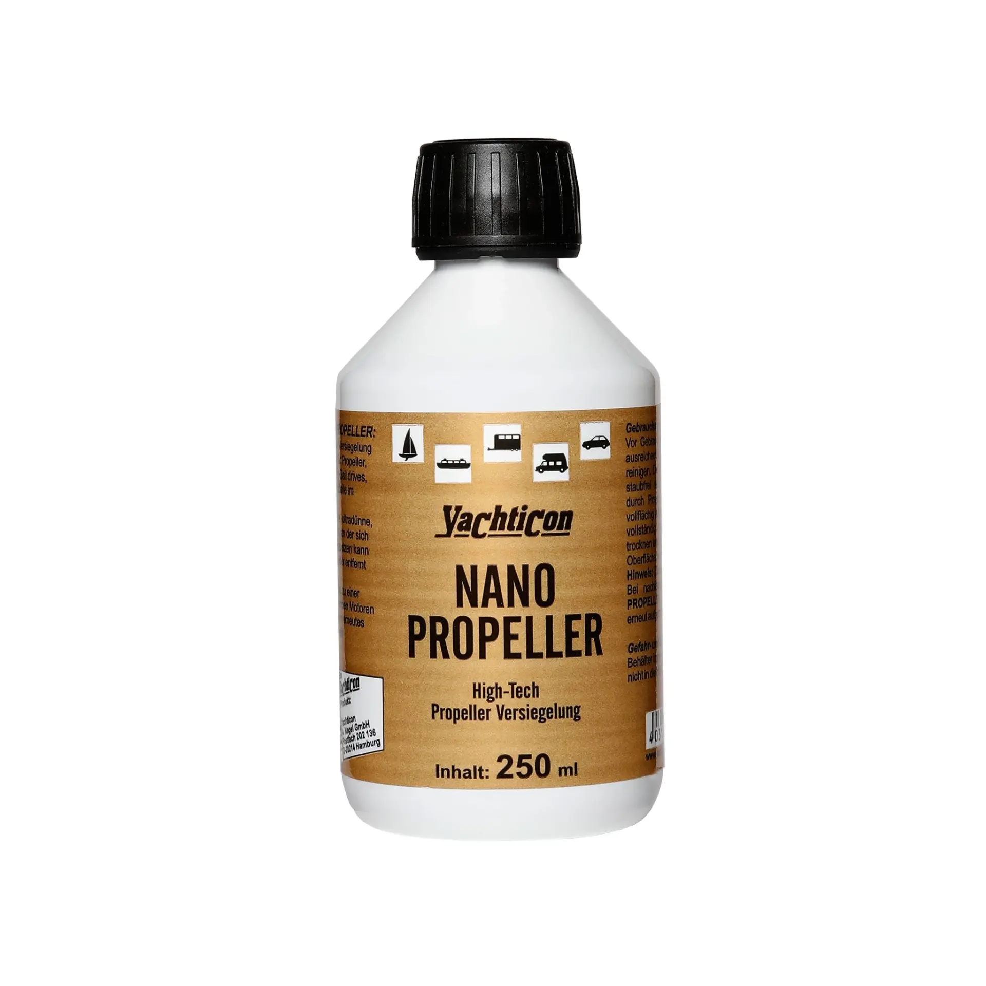Yachticon - Nano Propeller Pervane Koruyucu (250 Ml): Pervanenizde ve Su Altı Metallerinizde Nano Teknolojisiyle Kusursuz Kayganlık!