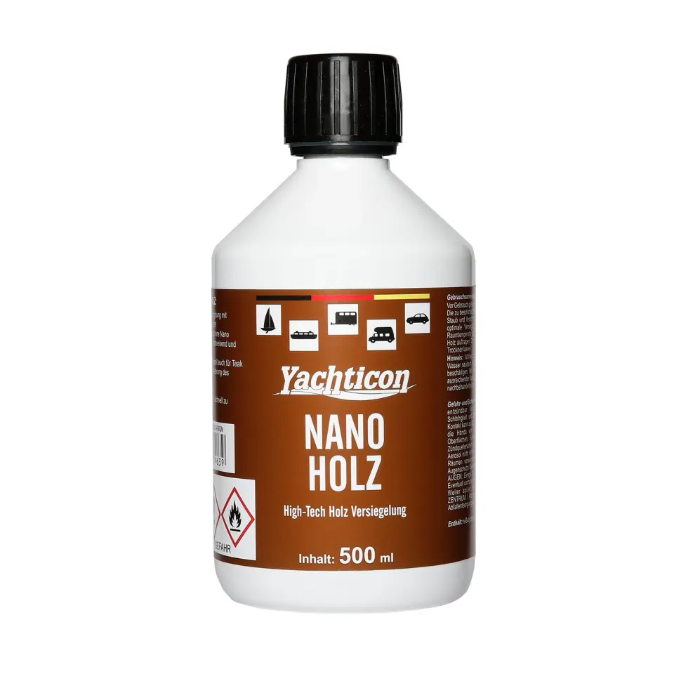 Yachticon - Nano Wood Ahşap Koruyucu (500 ml): Tik ve Ahşap Yüzeyleriniz İçin Görünmez Nano Zırh!