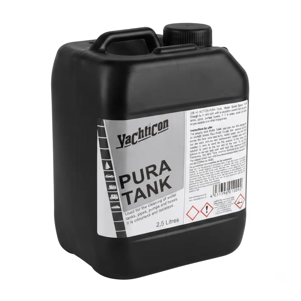 Yachticon - Pura Tank Depo Temizleyici (2,5 L): Su Deponuzda Klora Gerek Kalmadan Kusursuz Hijyen ve Tertemiz İçme Suyu!