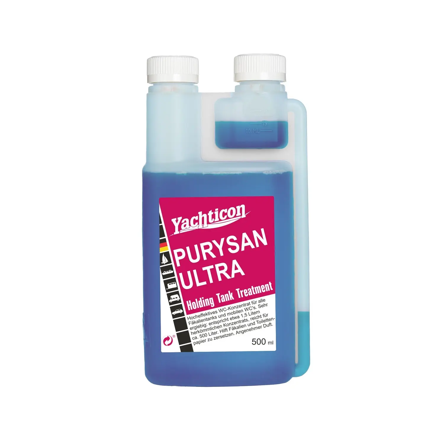 Yachticon - Purysan Ultra Tank ve Tuvalet Koku Önleyici (500 ml): Kompakt Boyutta Dev Konsantre Güç ile Tuvalet Hijyeninde Tavizsiz Konfor!