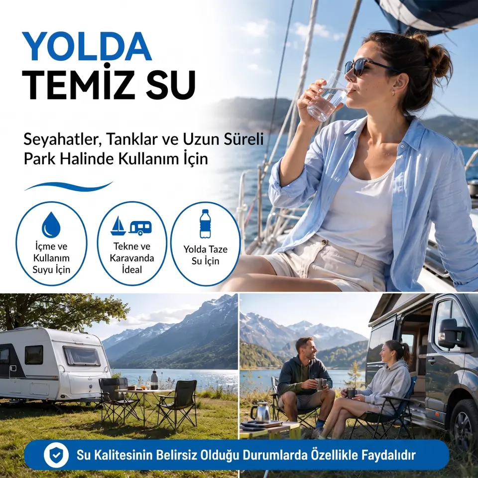 Yachticon - Aqua Clean Klor İçermez Sıvı (100ml): Sadece 30 Dakikada Güvenli İçme Suyuna Ulaşın!
