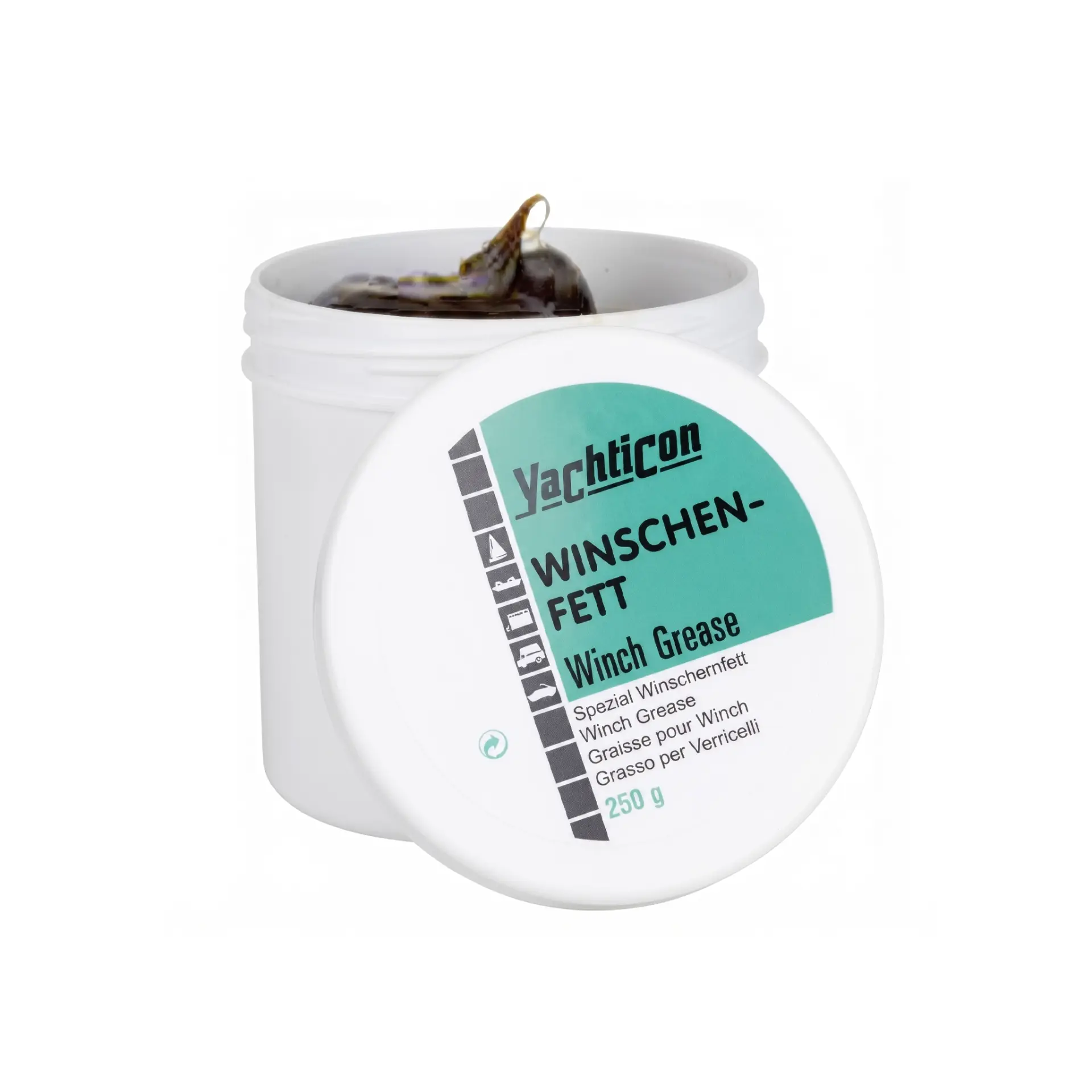 Yachticon - Vinç Gres Yağı (250 Gr): Vinçleriniz İçin Ekstrem Koşullara Dayanıklı Profesyonel Bakım Gücü!