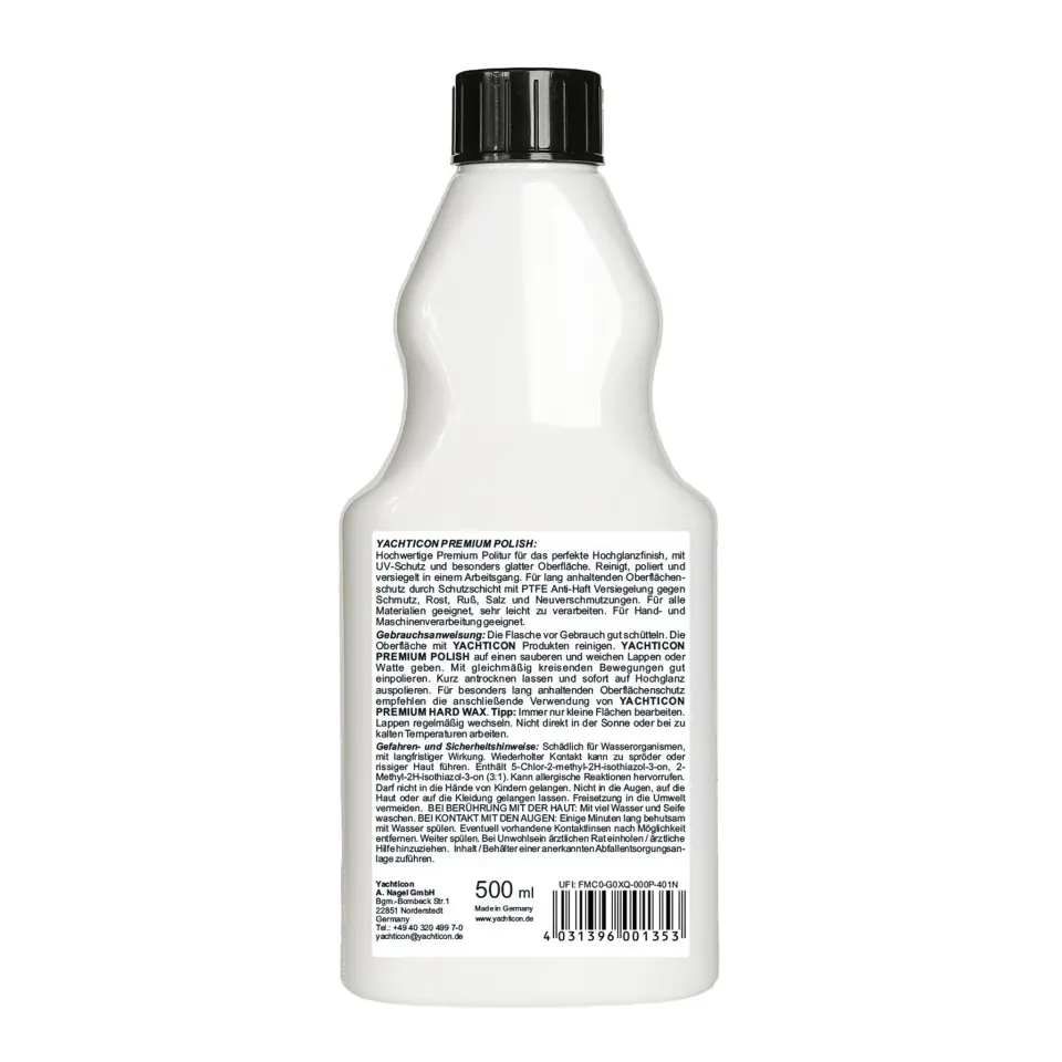 Yachticon - Teflonlu Premium Cila (500 ml): Tekneleriniz İçin Teflon Güvencesiyle Fabrika Çıkışlı Göz Kamaştırıcı Parlaklık!