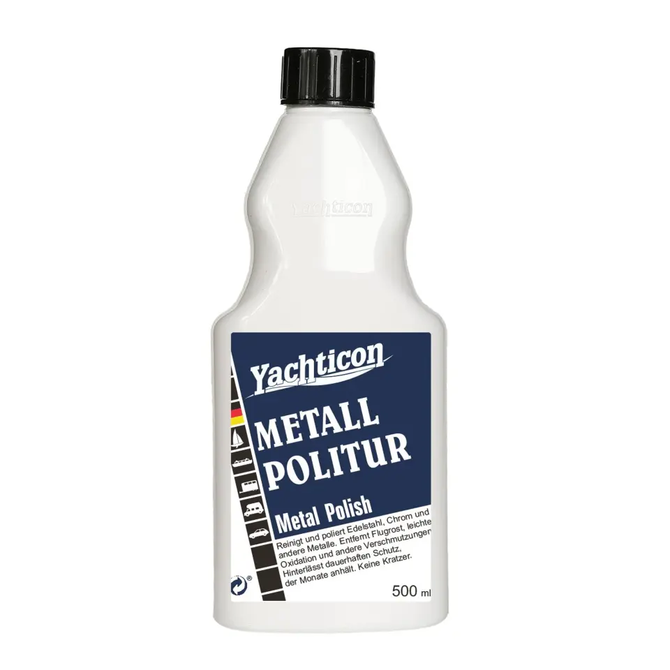 Yachticon - Çok Amaçlı Metal Parlatıcı (500 ml): Değerli Metalleriniz İçin Çizmeden Temizlik ve Aylar Süren Wax Koruması!