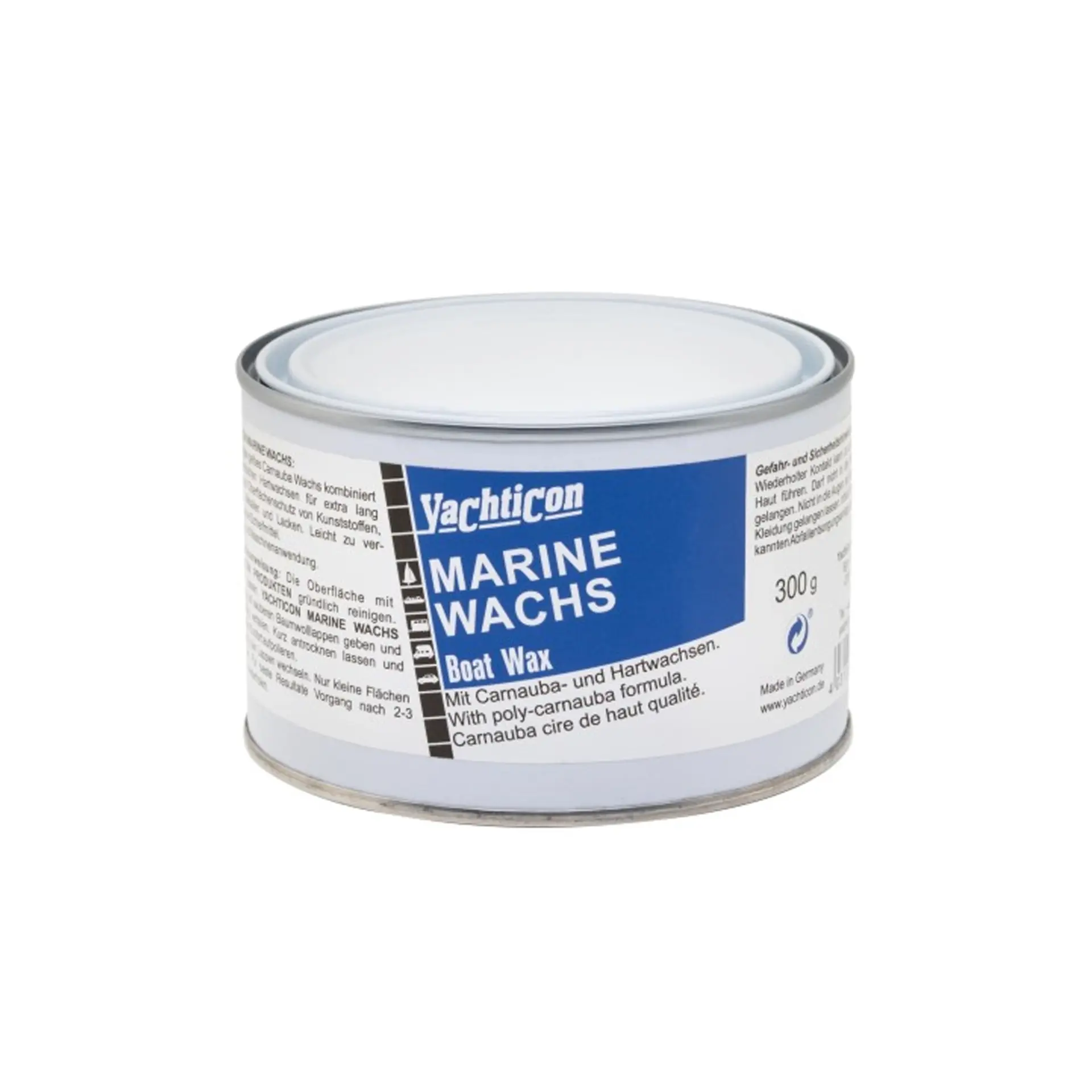 Yachticon - Marine Carnauba Katkılı Marin Sert Wax Pasta Cila (300 g): Teknelerinize Doğal Carnauba Işıltısı ve Uzun Ömürlü UV Kalkanı!