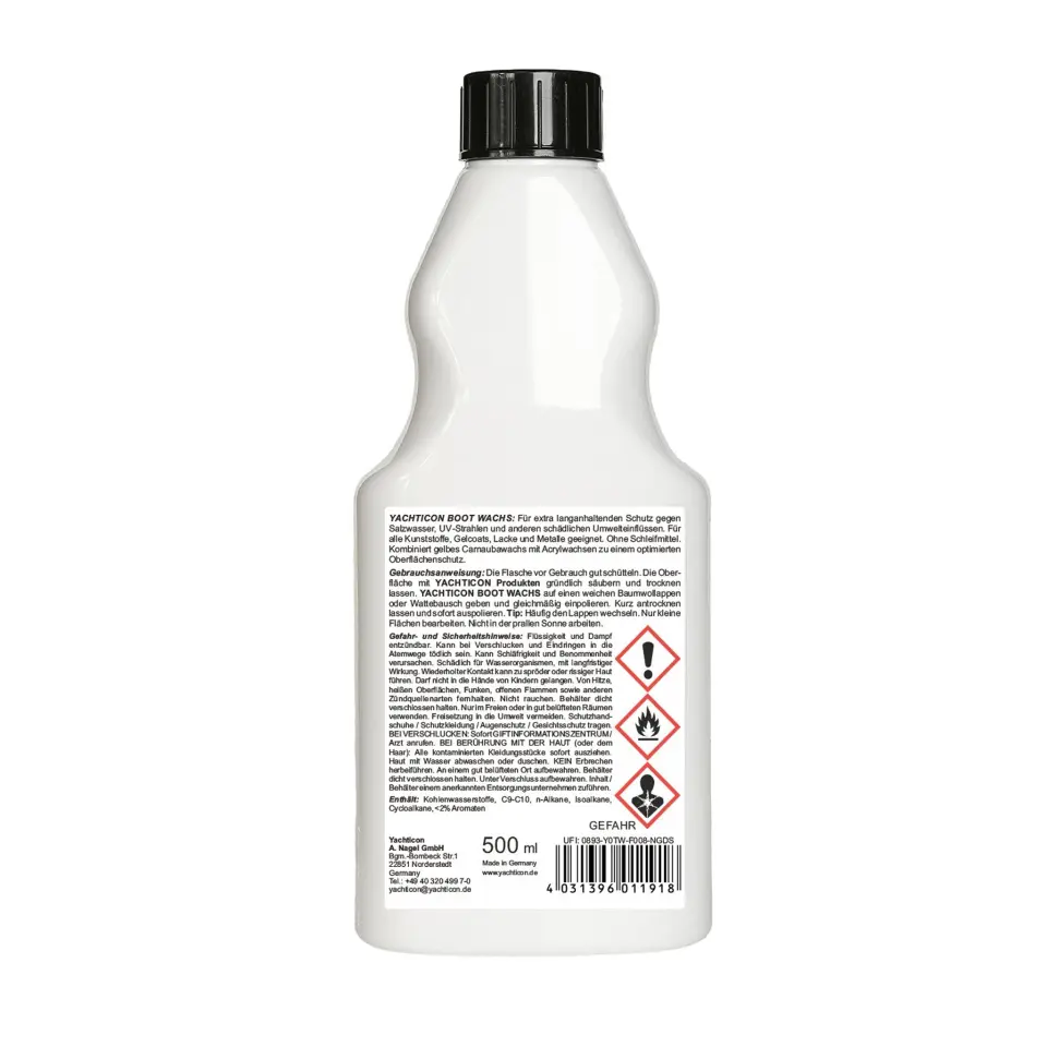 Yachticon - Tekne Pasta Cilası Wax (500 ml): Tek Adımda Göz Kamaştıran Parlaklık ve Tuzlu Suya Karşı Zırh Kalkanı!