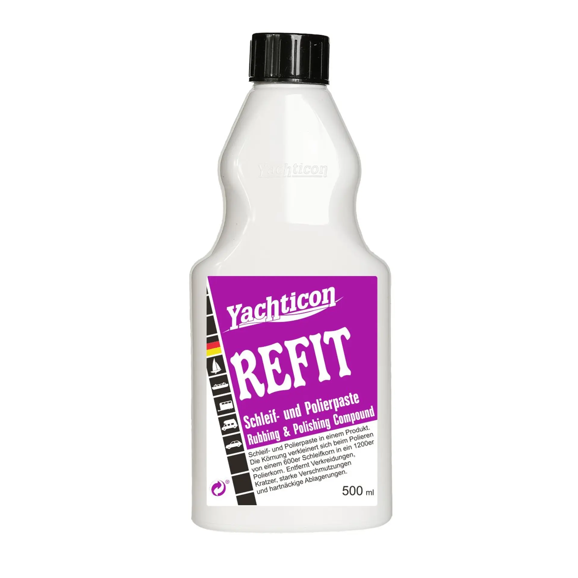 Yachticon - Refit Akıllı Pasta, Ovalama ve Cila (500 ml): Tek Ürünle Zımparadan Pürüzsüz Parlaklığa Devrimci Geçiş!