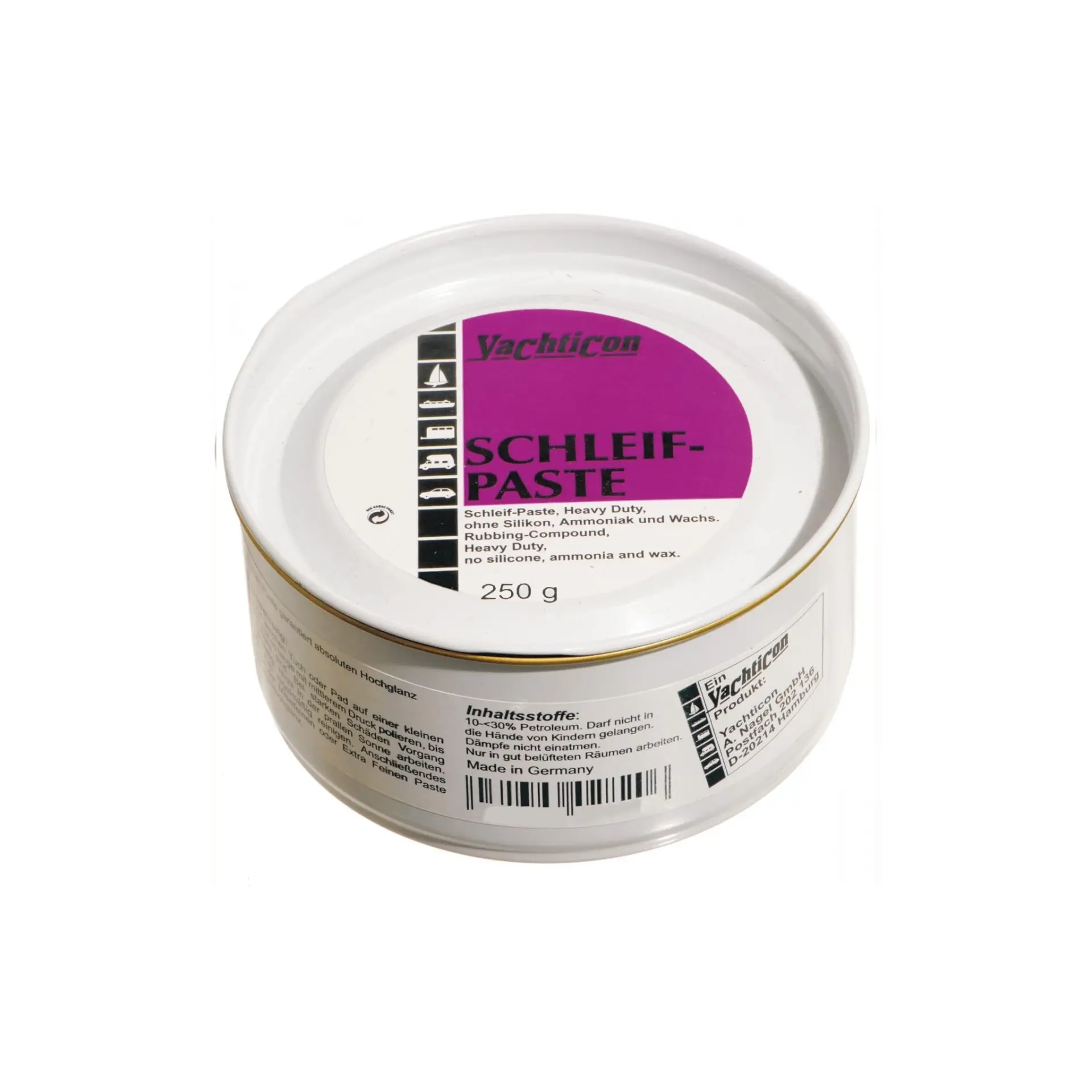 Yachticon - M 50 Ağır Hizmet Tipi Kalın Pasta (250Gr): En Derin Çiziklere ve Ağır Yıpranmalara Karşı Maksimum Aşındırma Gücü!