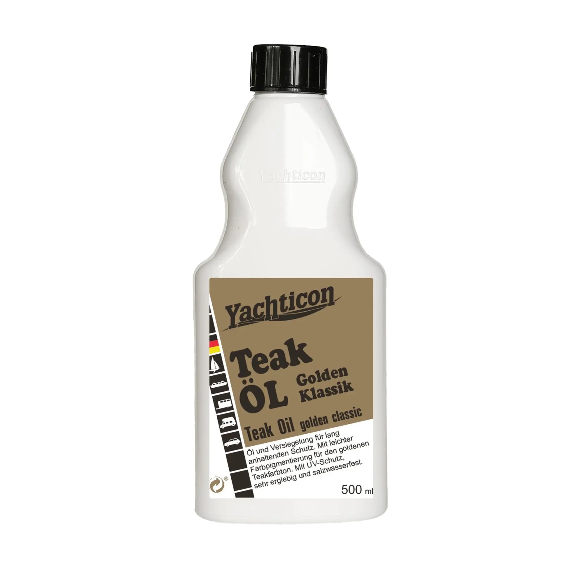 Yachticon - Tik Yağı Golden Klasik (500ml): Ahşap Yüzeylerinize Sıcak Altın Işıltısı ve Profesyonel Marin Kalkanı!