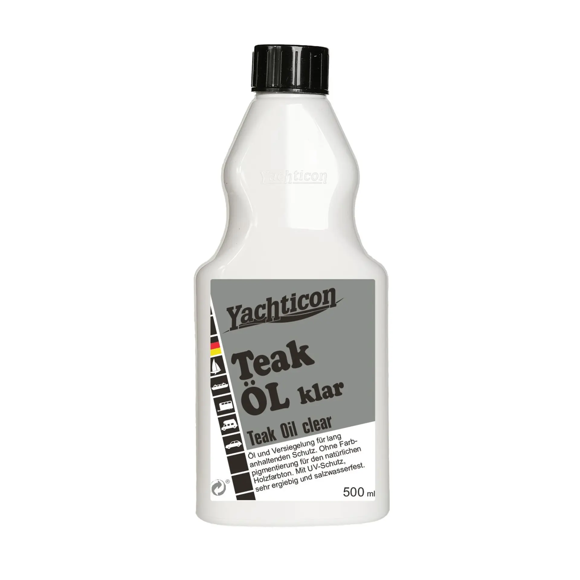 Yachticon - Şeffaf Tik Yağı (500 ml): Ahşabınızın Doğal Dokusuna Dokunmadan UV ve Su Kalkanı Oluşturun!