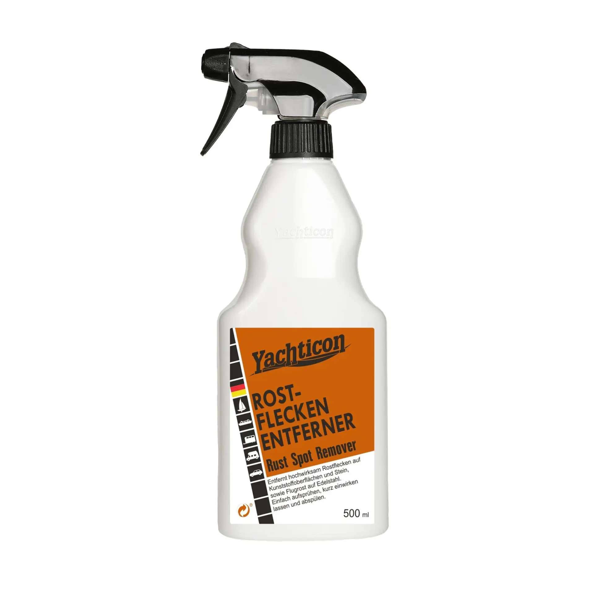 Yachticon - Pas Leke Temizleyici Sprey (500 ml): Plastik, Taş ve Paslanmaz Yüzeylerdeki İnatçı Pas Lekelerine Son!