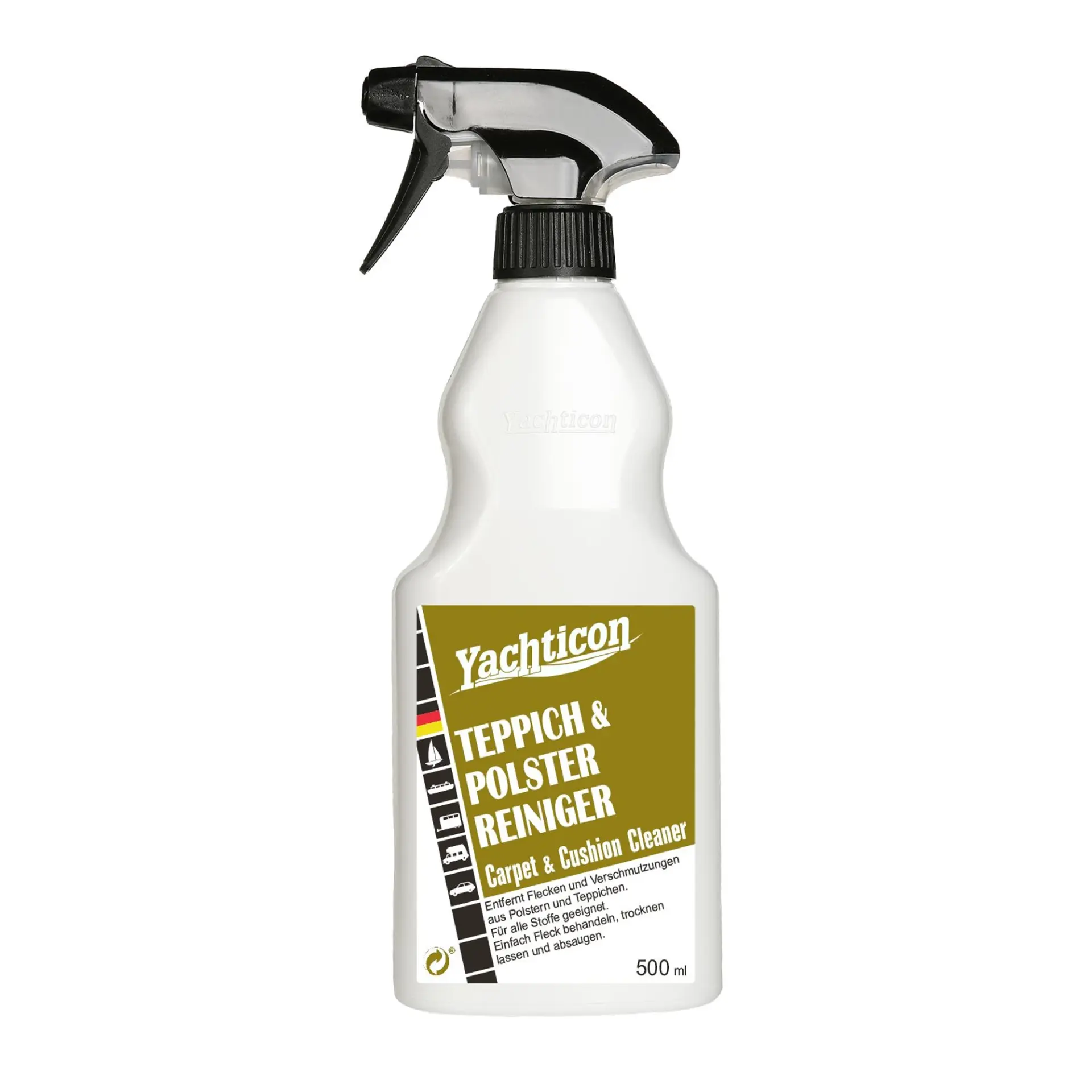 Yachticon - Halı ve Minder Temizleyici (500 ml): Tekstil ve Koltuklarınızda Suyla Ovma Derdine Son Veren Kuru Temizlik Gücü!