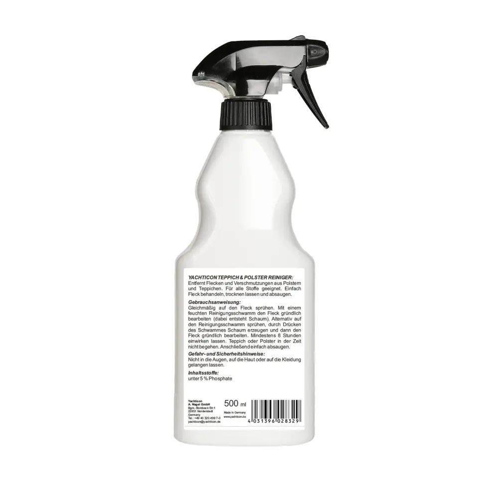 Yachticon - Halı ve Minder Temizleyici (500 ml): Tekstil ve Koltuklarınızda Suyla Ovma Derdine Son Veren Kuru Temizlik Gücü!