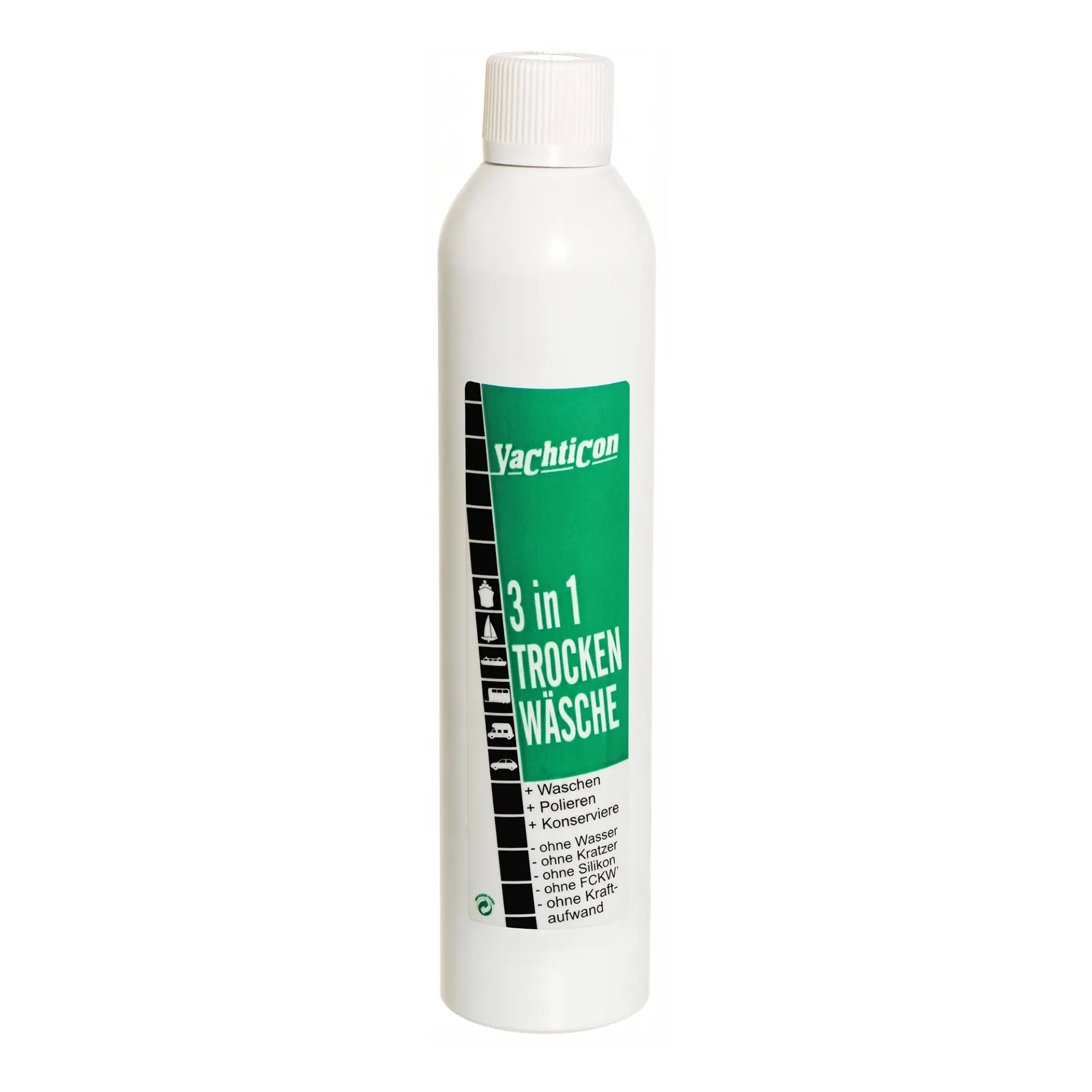 Yachticon - 3'ü 1 Arada Susuz Kuru Yıkama ve Parlatıcı (500 ml): Suya İhtiyaç Duymadan Her Yerde Kusursuz Temizlik ve Parlaklık!