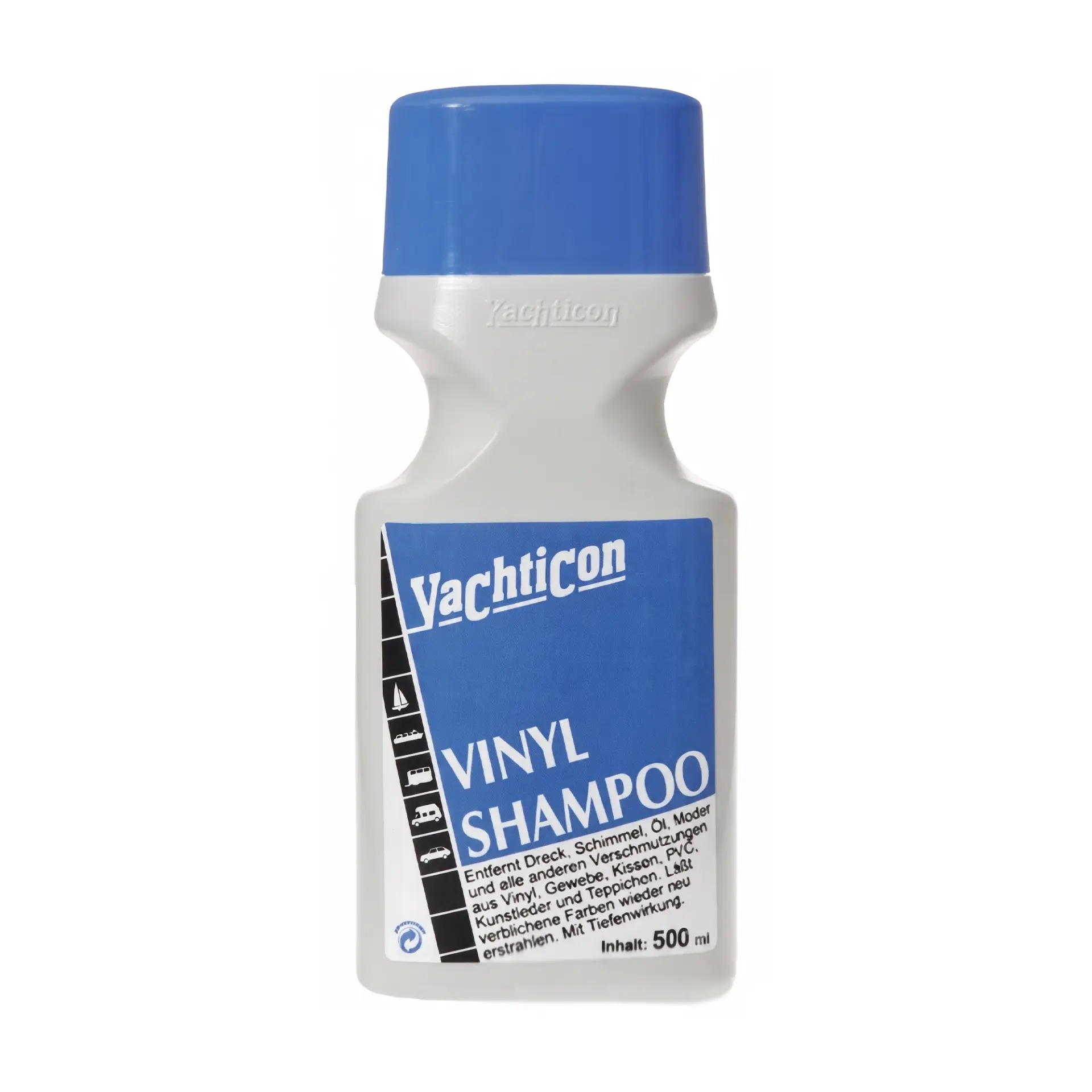 Yachticon - Vinil ve Suni Deri Şampuanı (500 ml): Vinil, PVC ve Minderlerinizde Derinlemesine Temizlik, Canlı Renkler ve Kusursuz Hijyen!