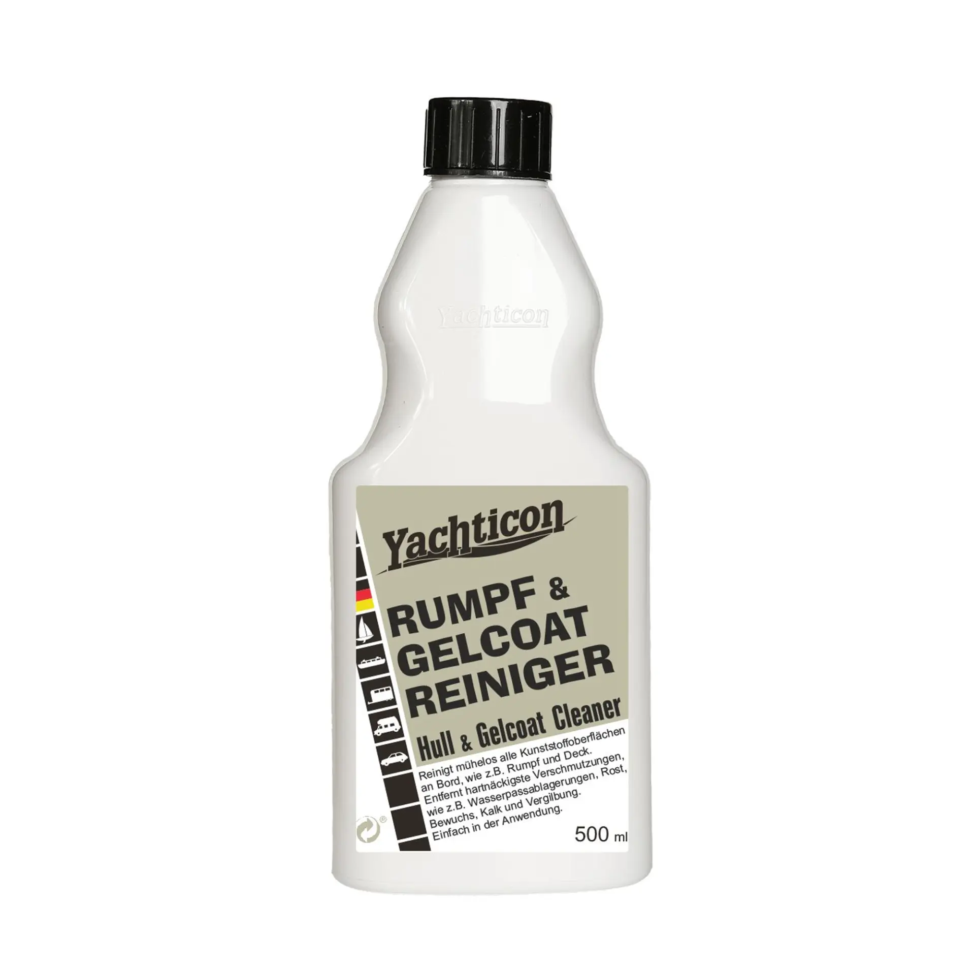 Yachticon - Tekne ve Jelkot Temizleyici (500 ml): Gövde ve Güvertedeki En İnatçı Su Hattı Lekelerine ve Sararmalara Son!