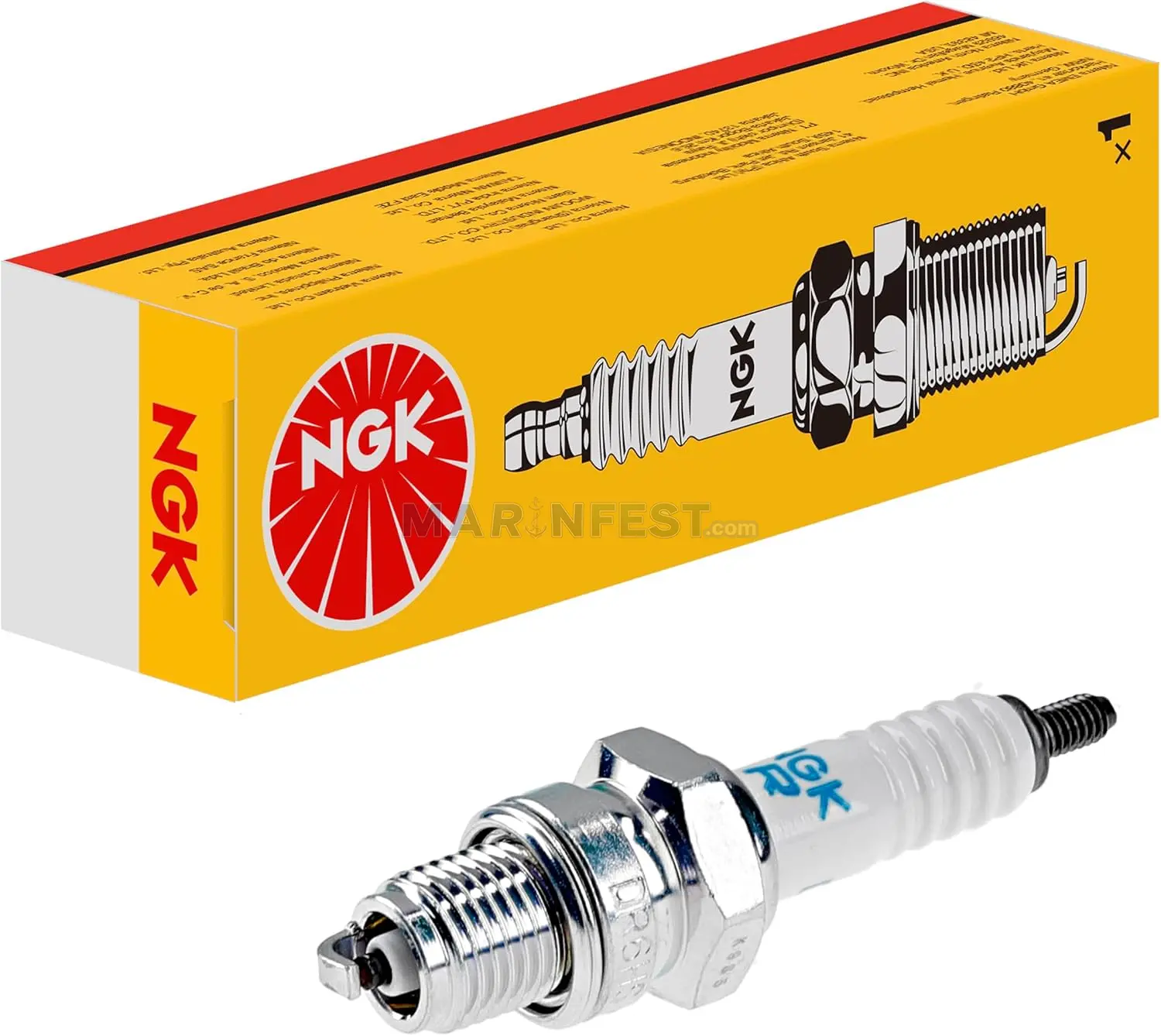 NGK BUJİ DR6HS (4823) Honda/Johnson/Evinrude Dıştan Takma Deniz Motoru Nikel Buji - Outboard Nickel Spark Plug