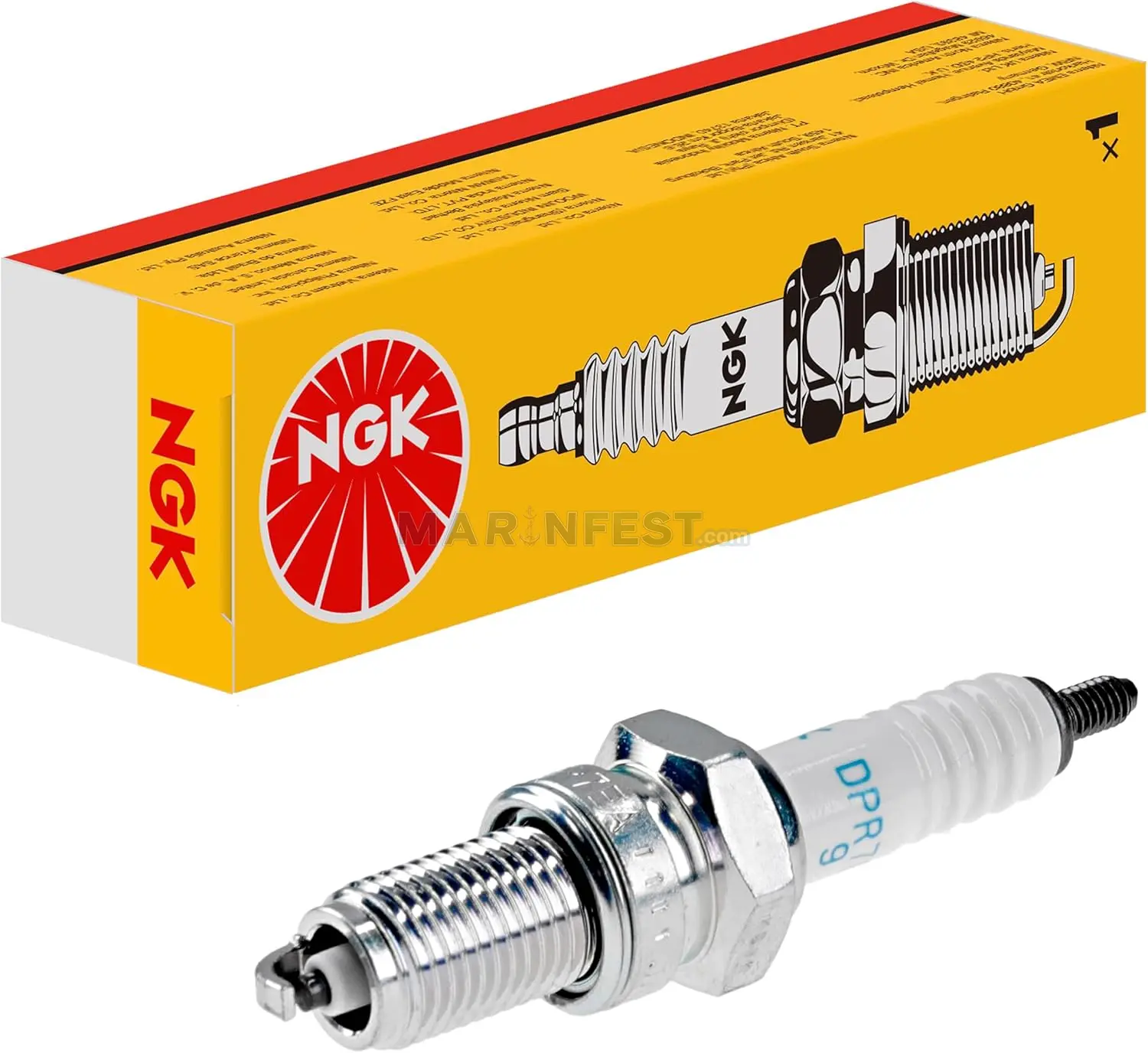 NGK BUJİ DPR7EA-9 (5129) Parsun Deniz Motoru Nikel Buji - Nickel Spark Plug
