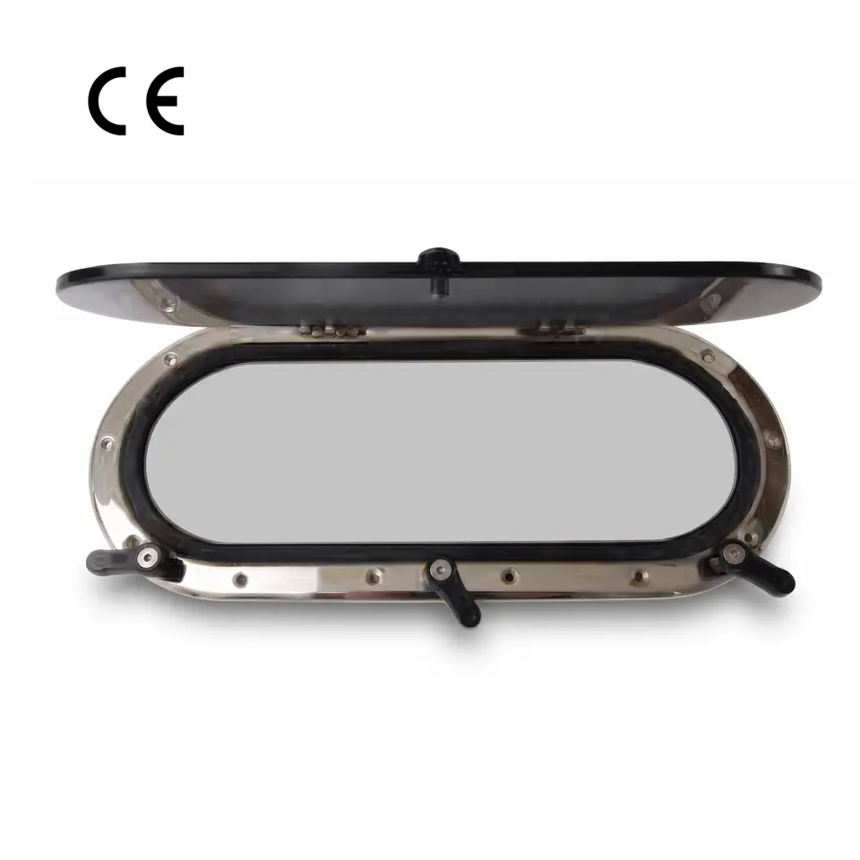 Sealux - Oval Lumboz Krom (15x30cm): Paslanmaz Krom Şıklığı ve Kusursuz Marin Kalitesi!