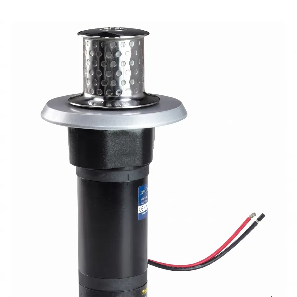 South Pacific EC1000 - 24V Elektrikli Dik (Yandan Montaj) Vinç 6-14mm Alüminyum Gövde - Hafif, Güçlü ve Korozyona Dayanıklı