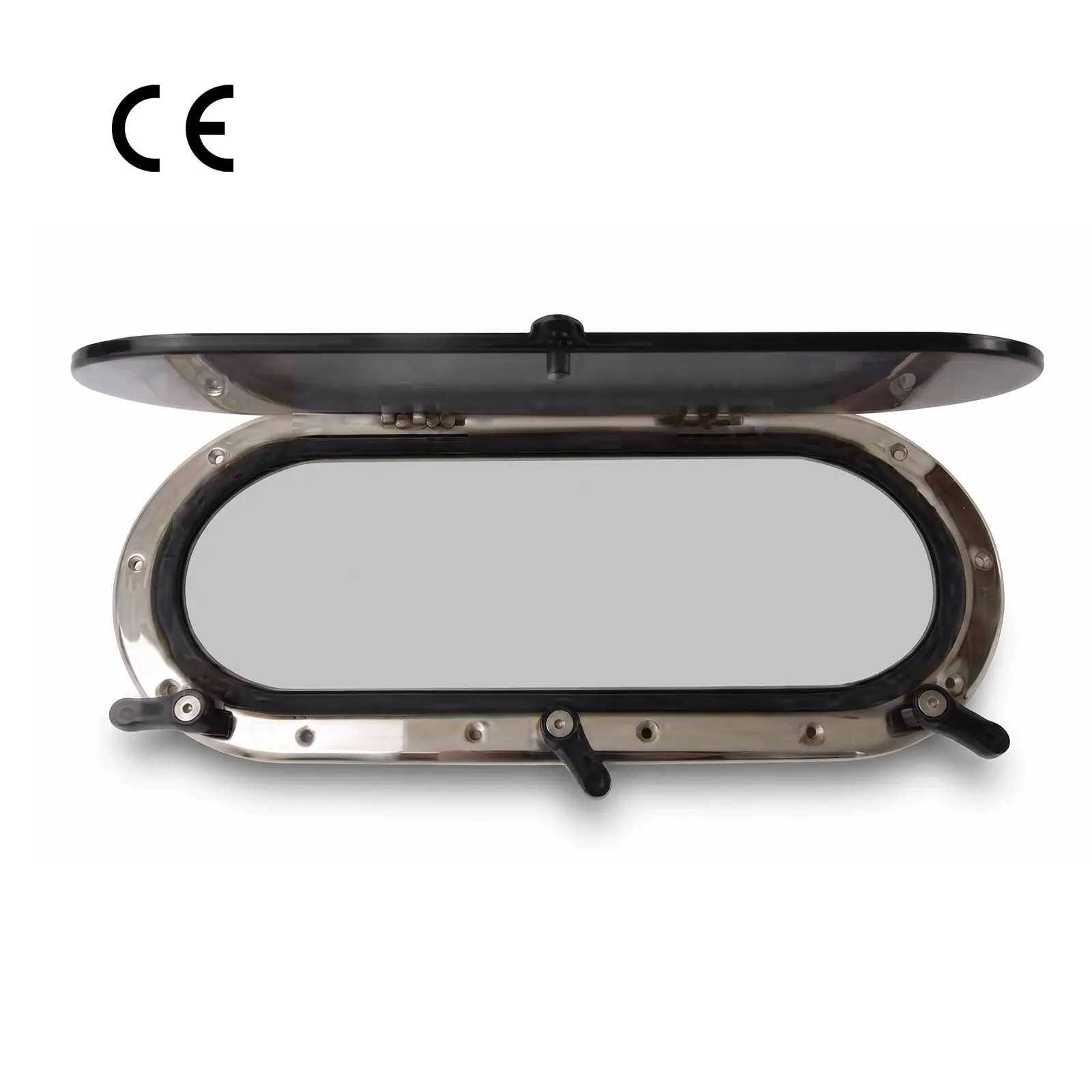 Sealux - Oval Lumboz Krom (20x40cm): Paslanmaz Krom Şıklığı ve Kusursuz Marin Kalitesi!