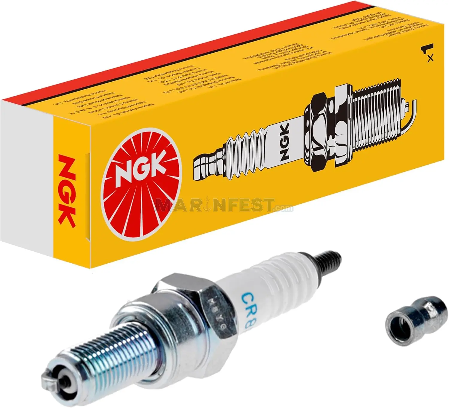 NGK BUJİ CR8E (1275) NGK Marin Nikel Deniz Motoru Bujisi - Nickel Spark Plug