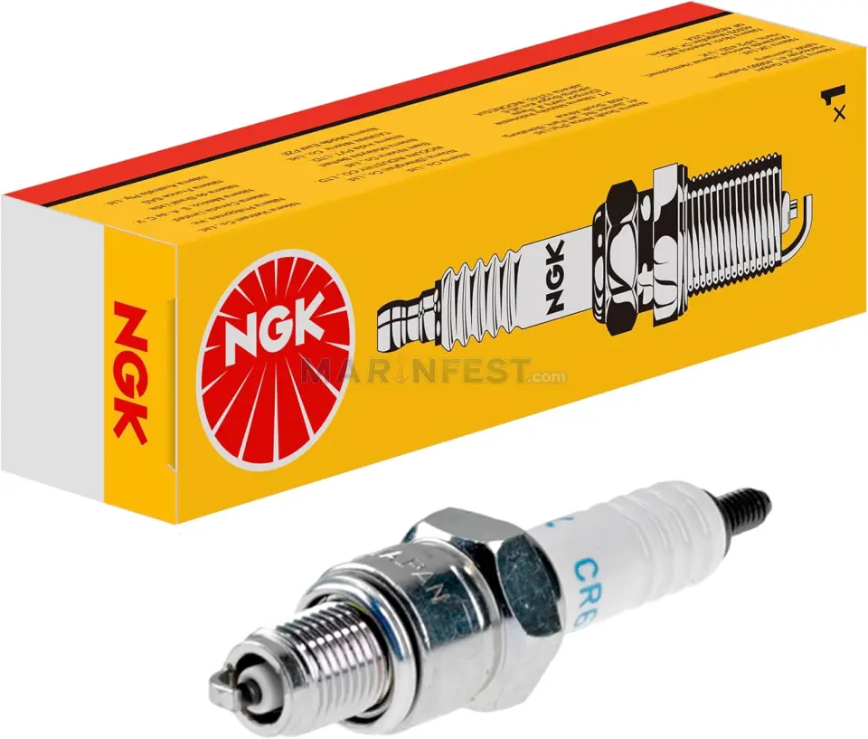 NGK BUJİ CR7HS (7223) Yamaha/Honda Nikel Dıştan Takma Deniz Motoru Bujisi - Nickel Outboard Spark Plug