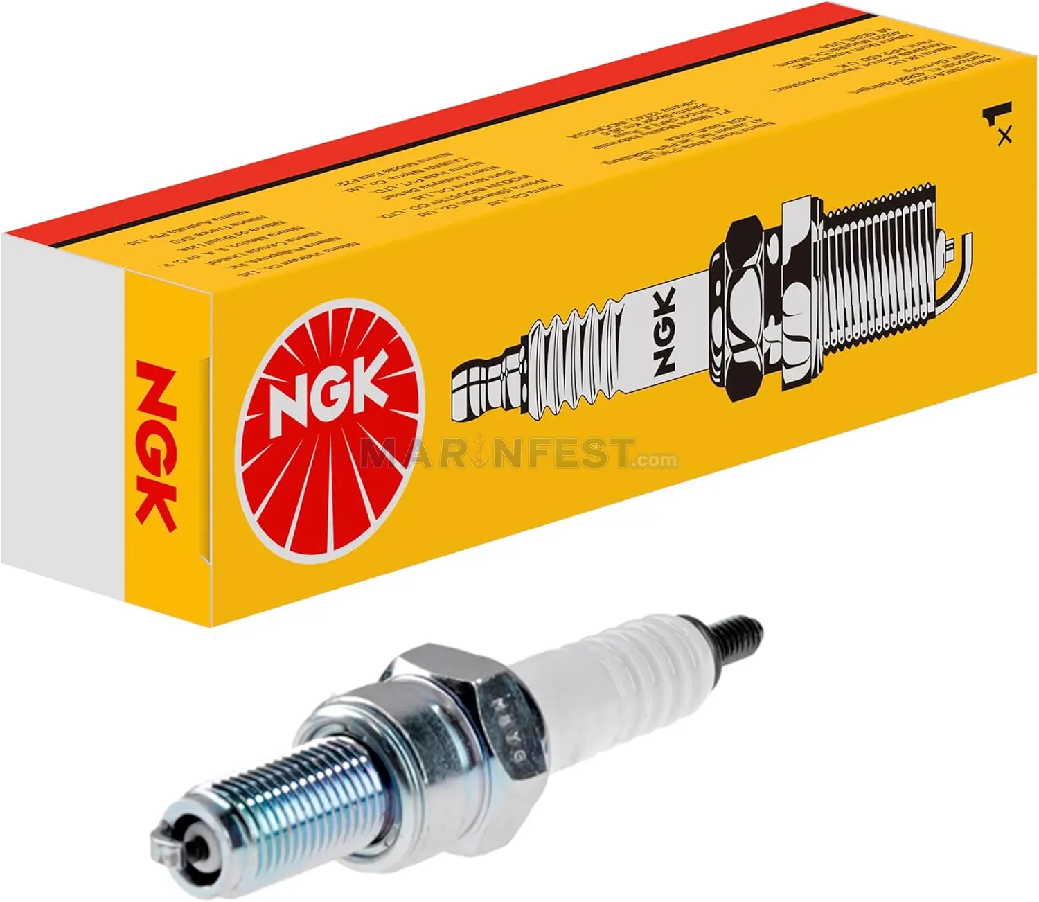 NGK BUJİ CR6E (6965) Suzuki Nikel Dıştan Takma Deniz Motoru Bujisi - Nickel Outboard Spark Plug