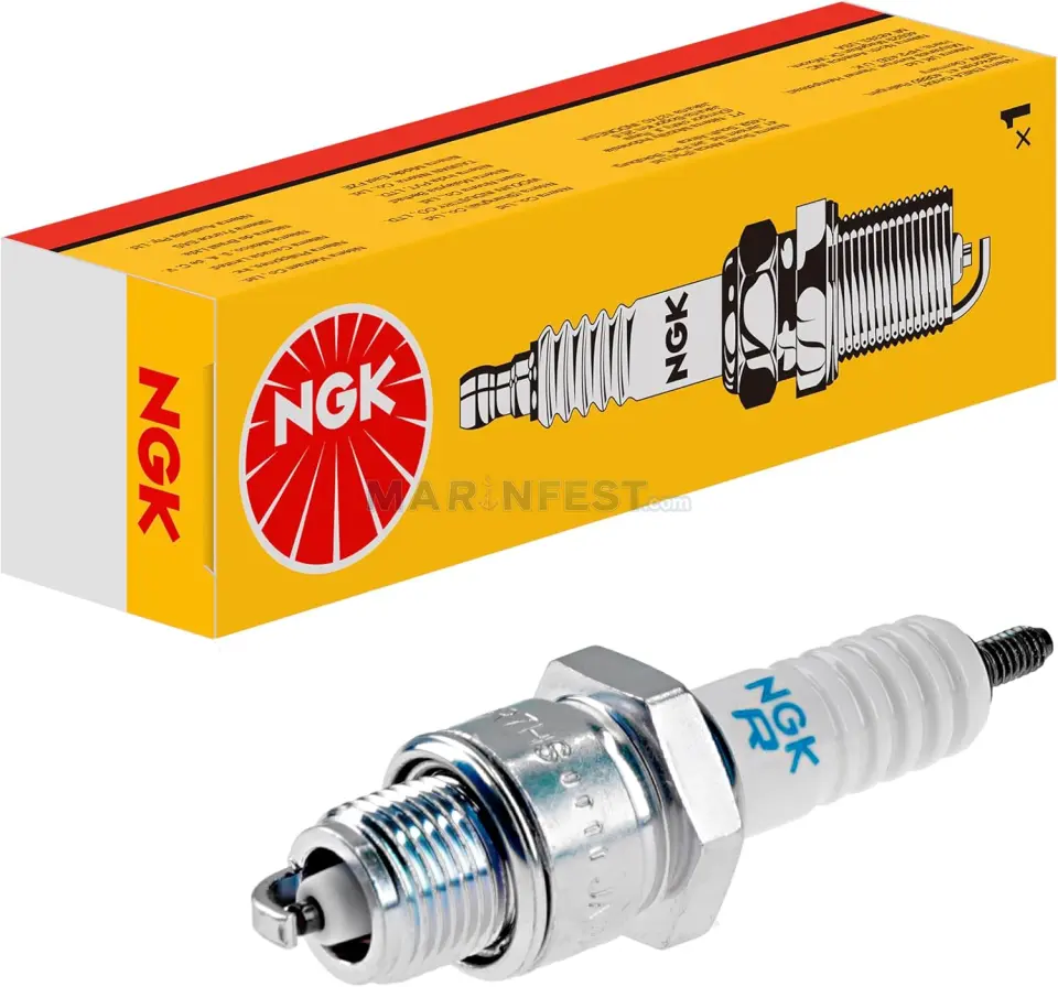 NGK BUJİ BPR7HS (6422) Mercury/Johnson/Volvo-Penta Nikel Dıştan Takma Deniz Motoru Bujisi - Nickel Outboard Spark Plug