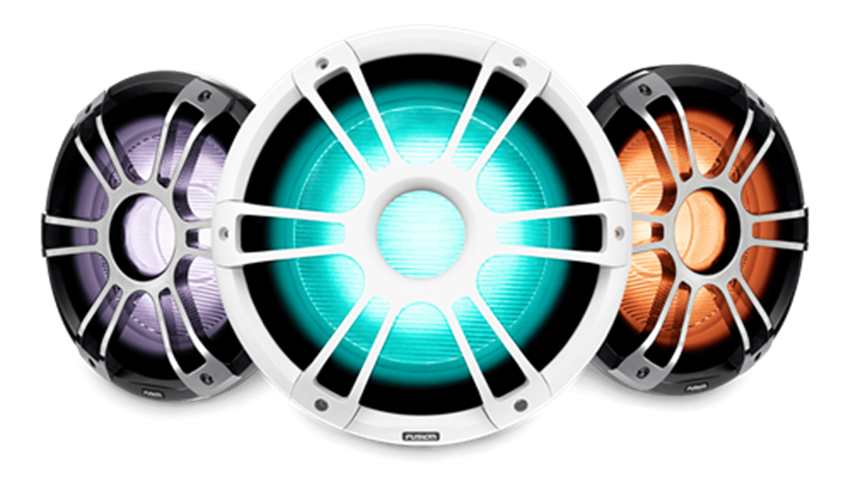 Fusion / made by Garmin - 12inç Subwoofer Ledli 1400W Sport Beyaz