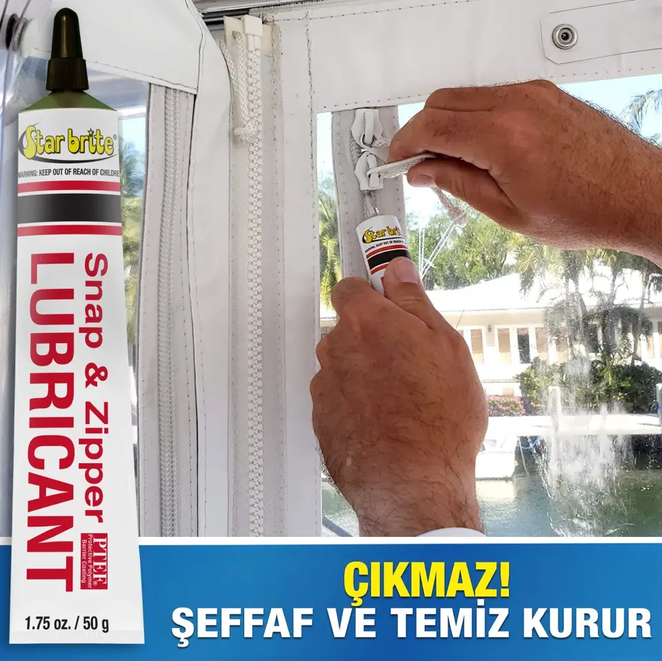 Starbrite® - PTEF® Katkılı Çıtçıt ve Fermuar Yağlayıcı (56 g): Sıkışan Fermuarlara ve Paslanan Çıtçıtılara Son, Teflon Gücüyle Kusursuz Akıcılık!