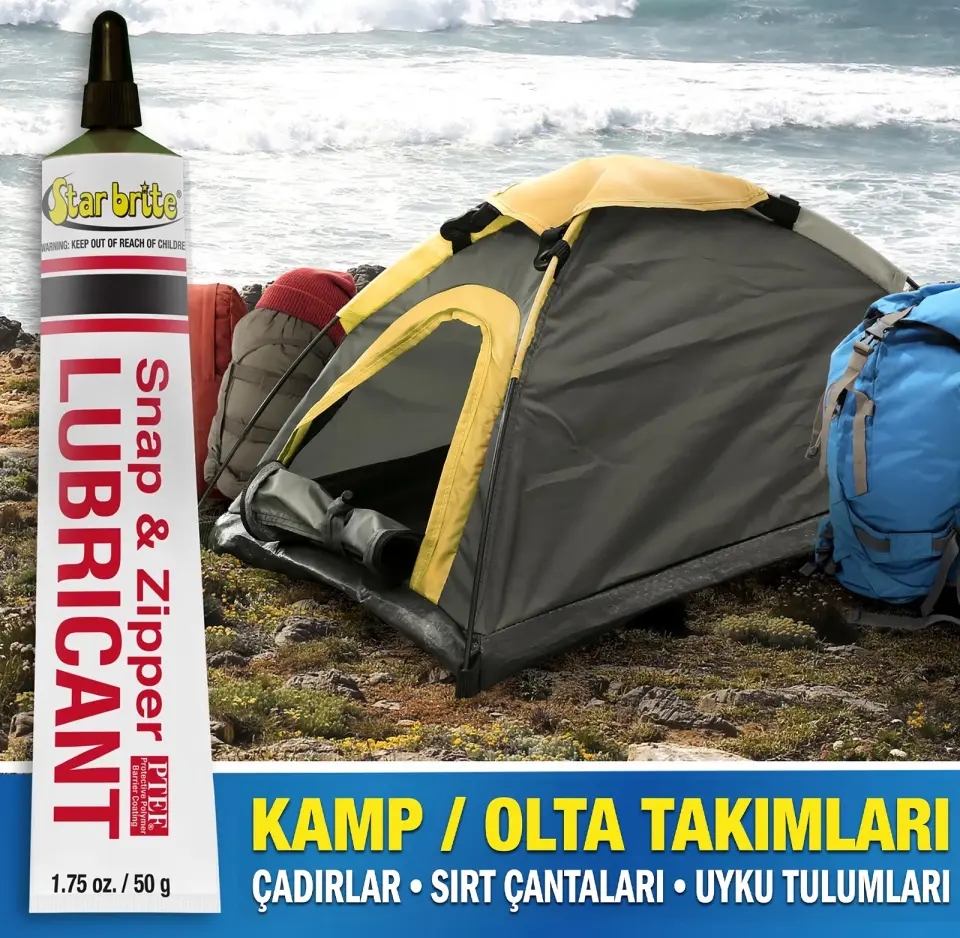 Starbrite® - PTEF® Katkılı Çıtçıt ve Fermuar Yağlayıcı (56 g): Sıkışan Fermuarlara ve Paslanan Çıtçıtılara Son, Teflon Gücüyle Kusursuz Akıcılık!