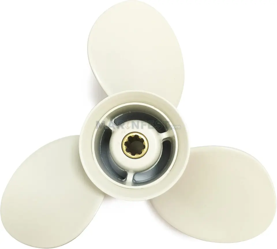 Yamarine Yamaha Outboard Propeller 9.9/15HP Dıştan Takma Motor Pervanesi Diameter: 9Ø x Pitch: 1/4 x 10''-J Freze/Spline: 8 Diş (63V-45952-00-EL)