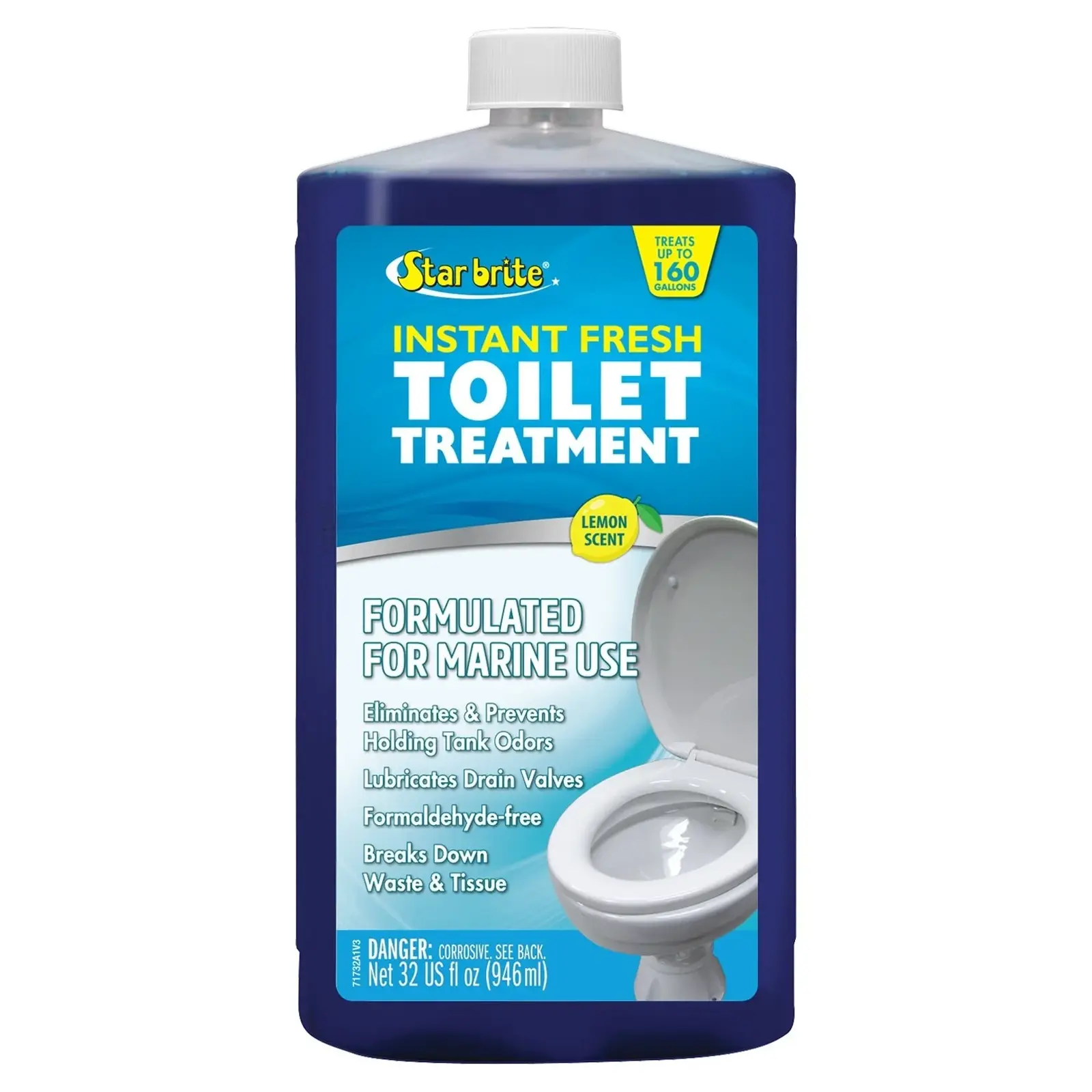 Starbrite® - Limon Kokulu Tuvalet ve Atık Tankı Katkısı (950 ml): Karavan ve Tekneler İçin Kokuya Son, Doğayla Barışık Kesin Çözüm!